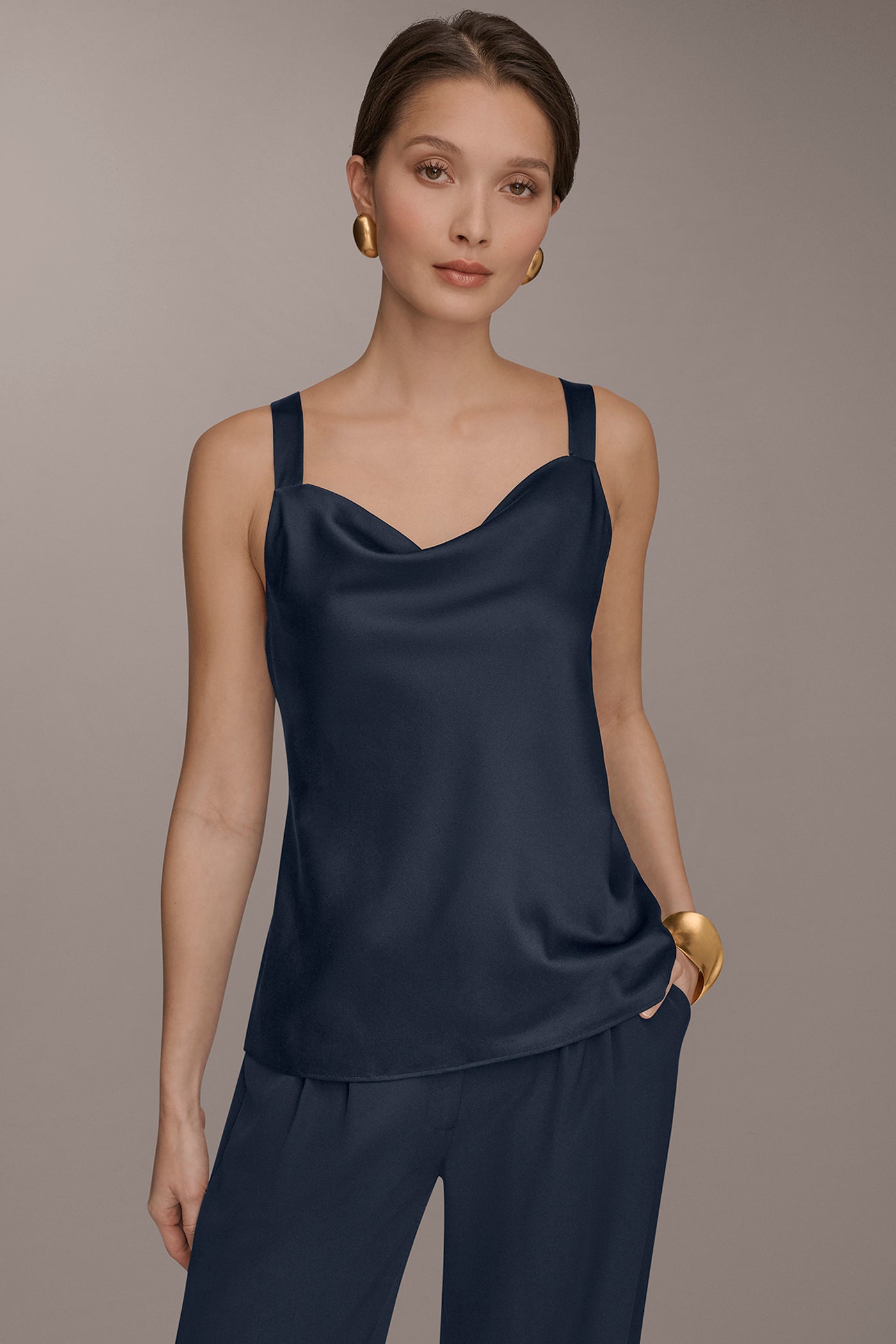 COWL-NECK CAMI | View 1 | Tops