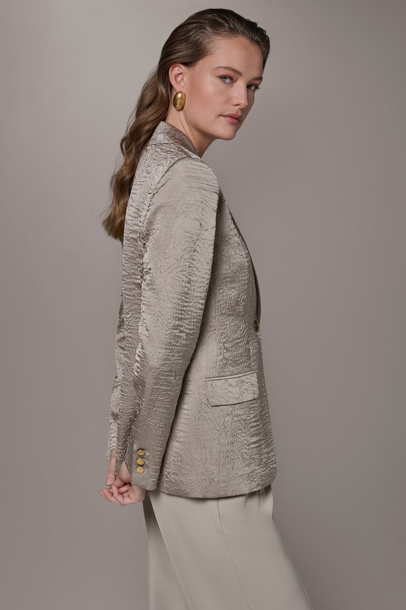 ONE BUTTON BLAZER VIEW 3 | Blazers & Vests