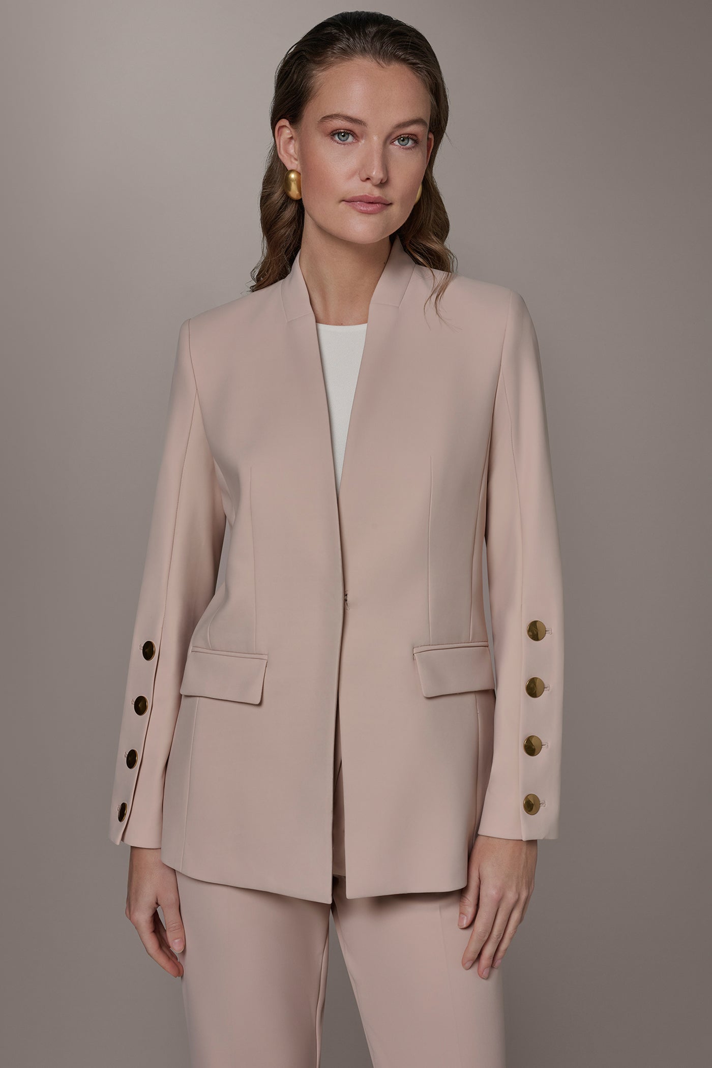 FOUR BUTTON SLEEVE BLAZER | View 1 | Blazers & Vests