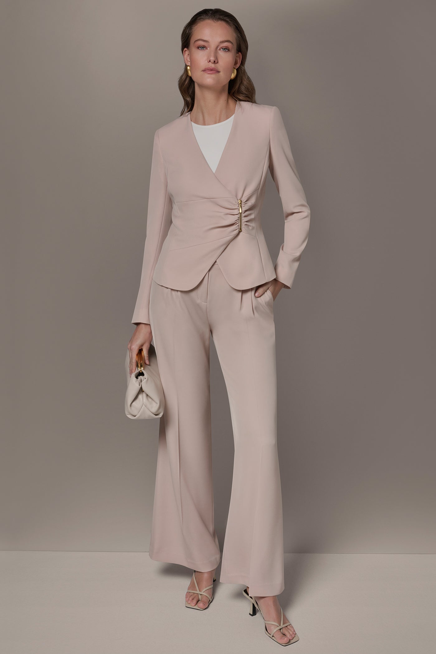 SIDE RUCHED BLAZER VIEW 7 | Blazers & Vests