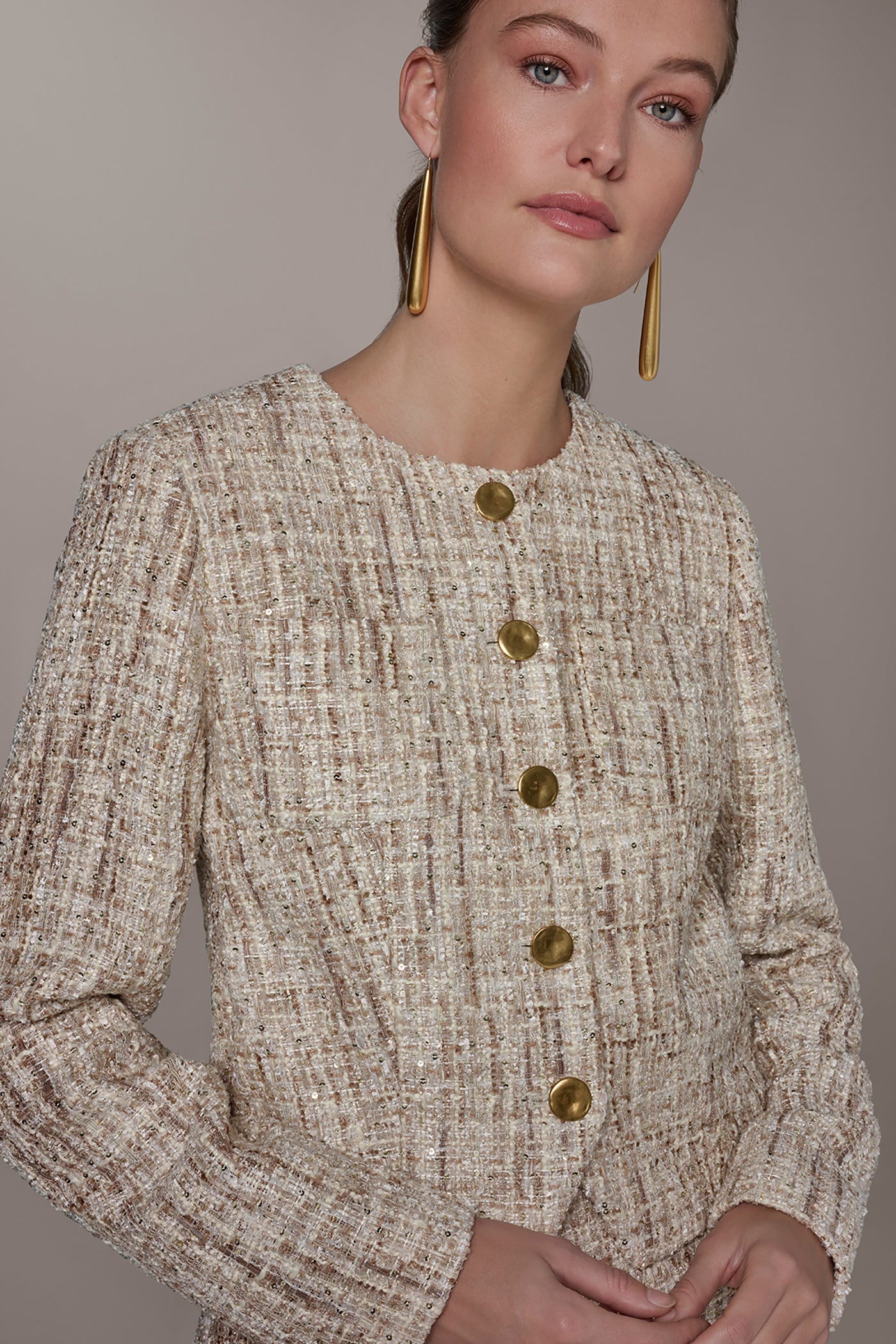 TWEED NOVELTY LADY JACKET VIEW 4 | Matching Sets