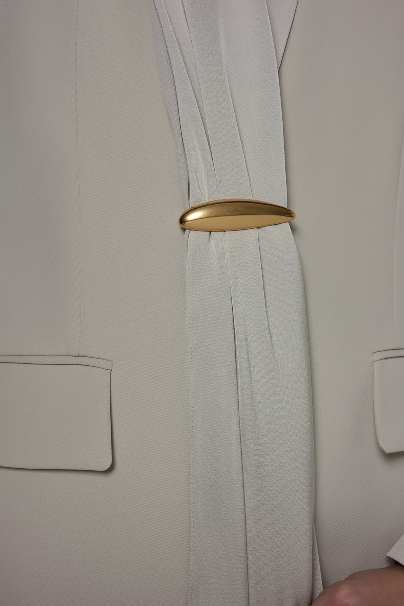 SATIN NECKTIE SUIT BLAZER VIEW 5 | New clothing