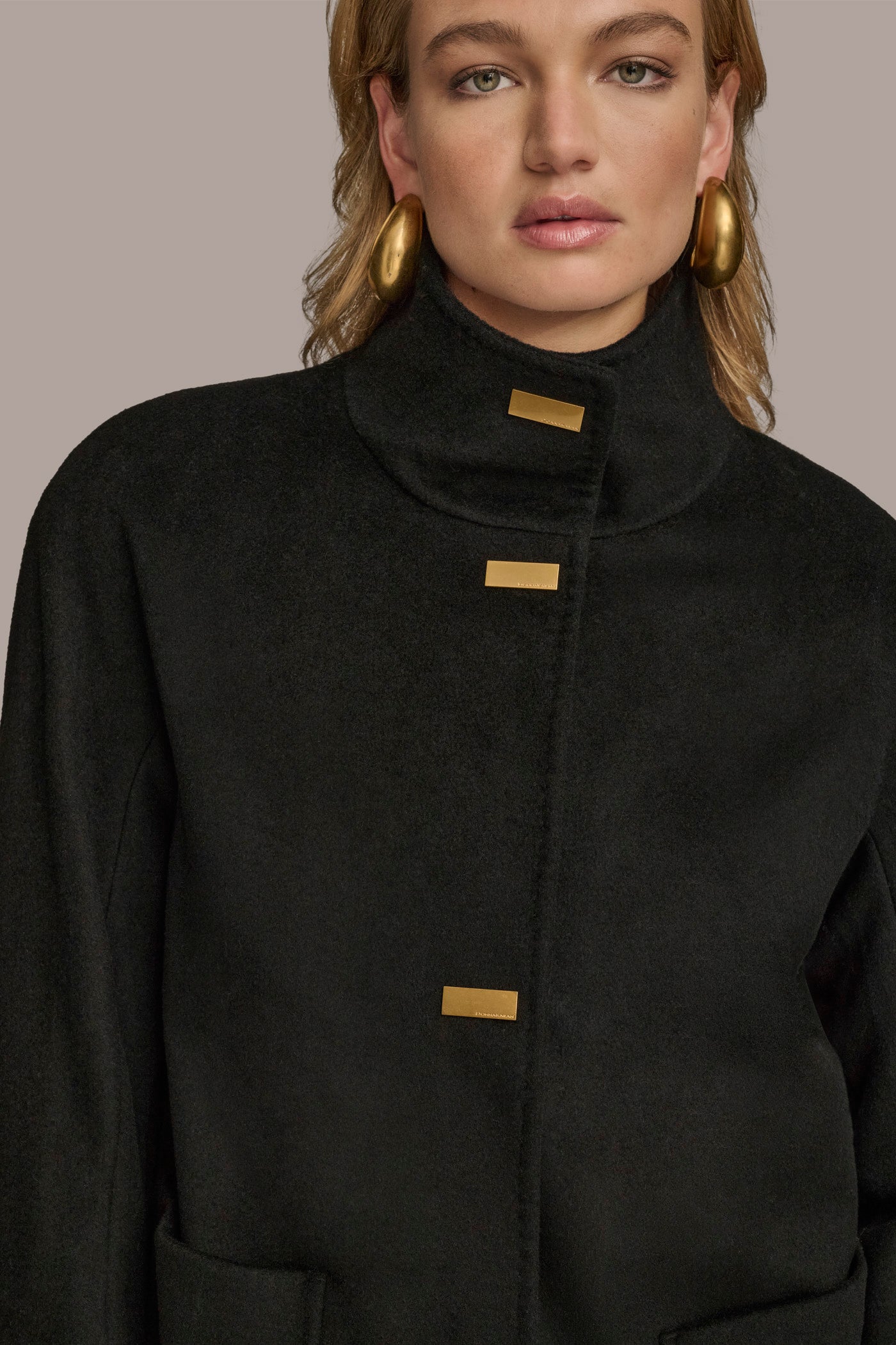 FUNNEL NECK COAT VIEW 4 | Coats & Jackets