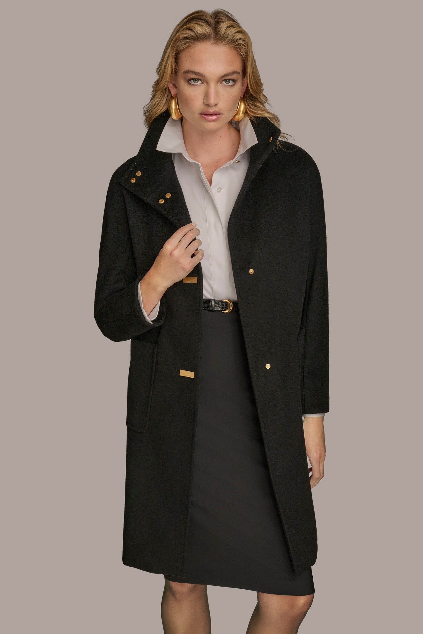 FUNNEL NECK COAT VIEW 5 | Coats & Jackets
