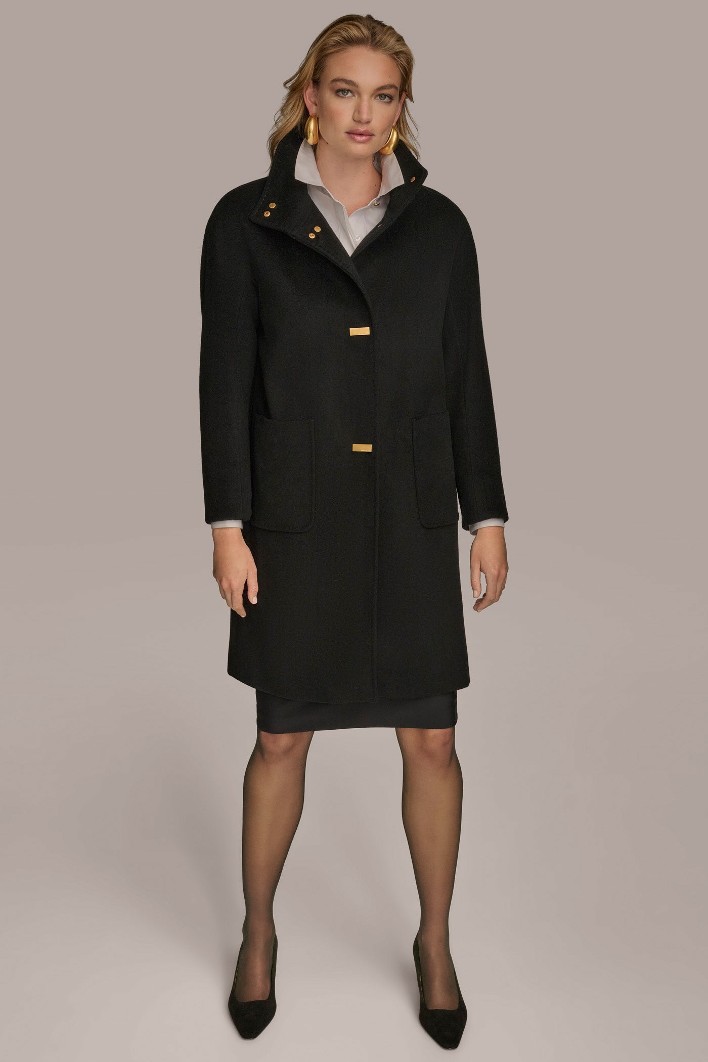 FUNNEL NECK COAT VIEW 8 | Coats & Jackets