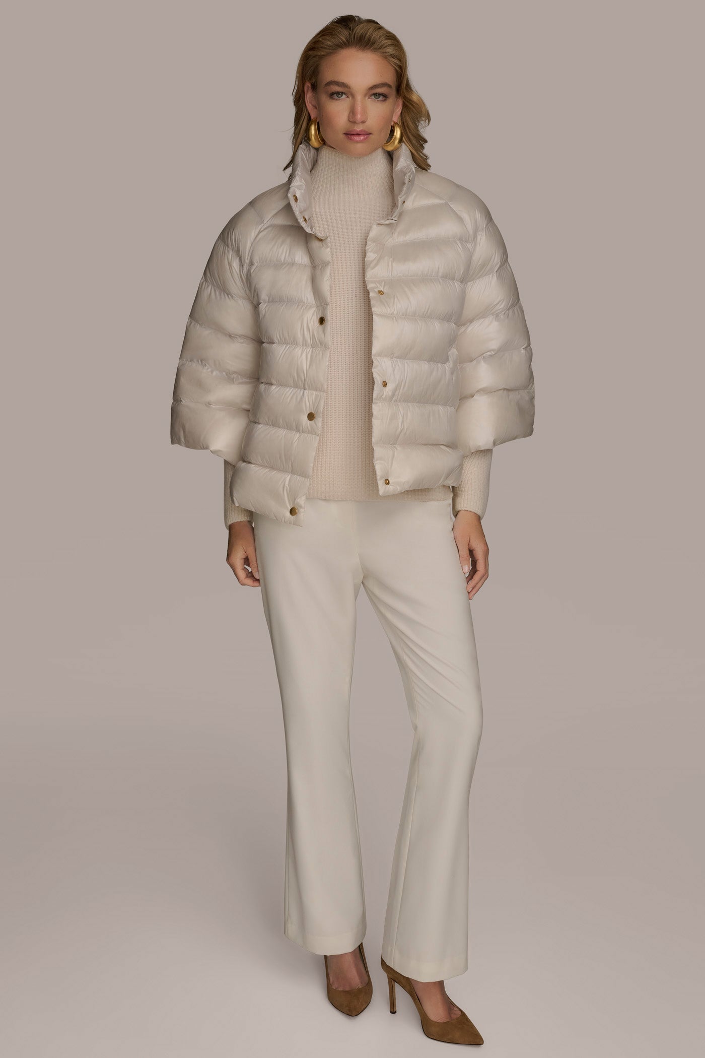 PUFFER CAPE VIEW 7 | Coats & Jackets