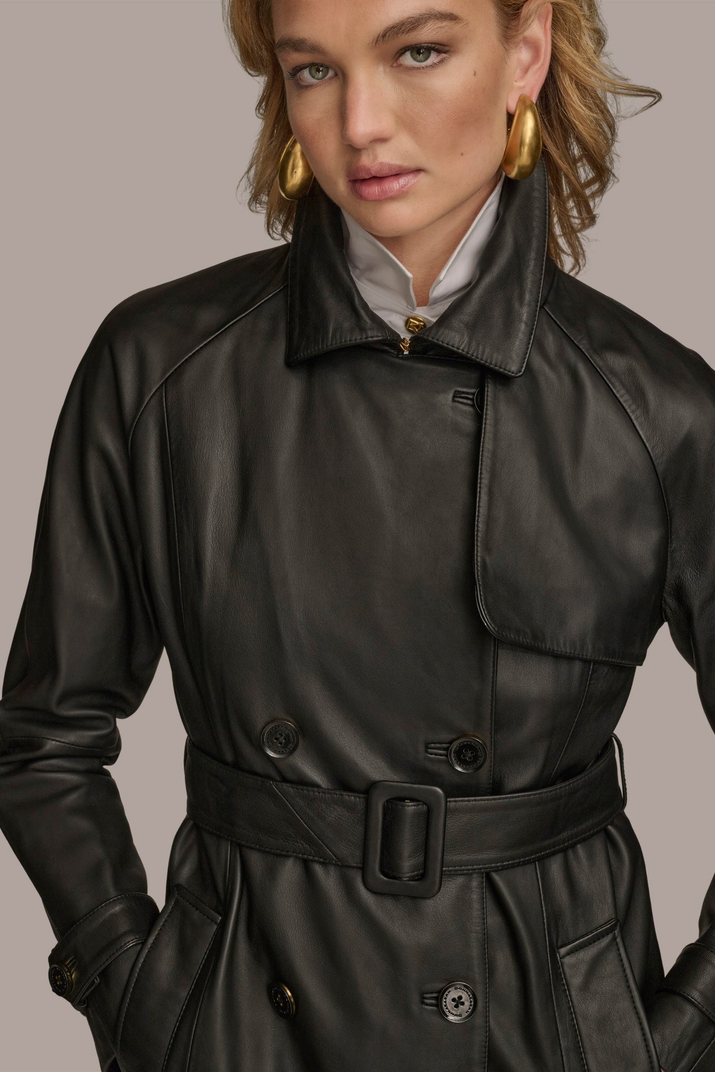 LONG LEATHER COAT VIEW 4 | New Arrivals