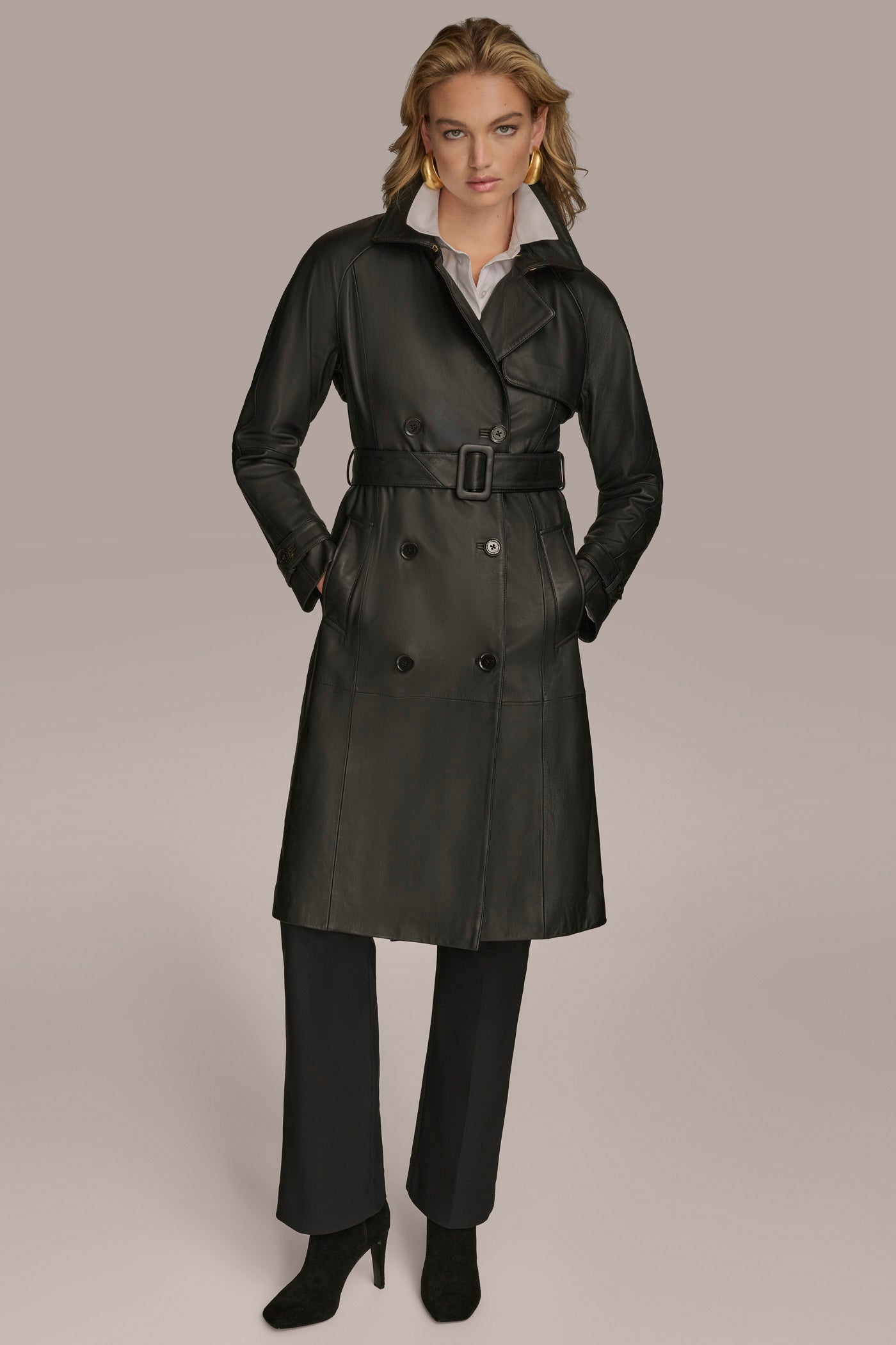 LONG LEATHER COAT VIEW 9 | New Arrivals