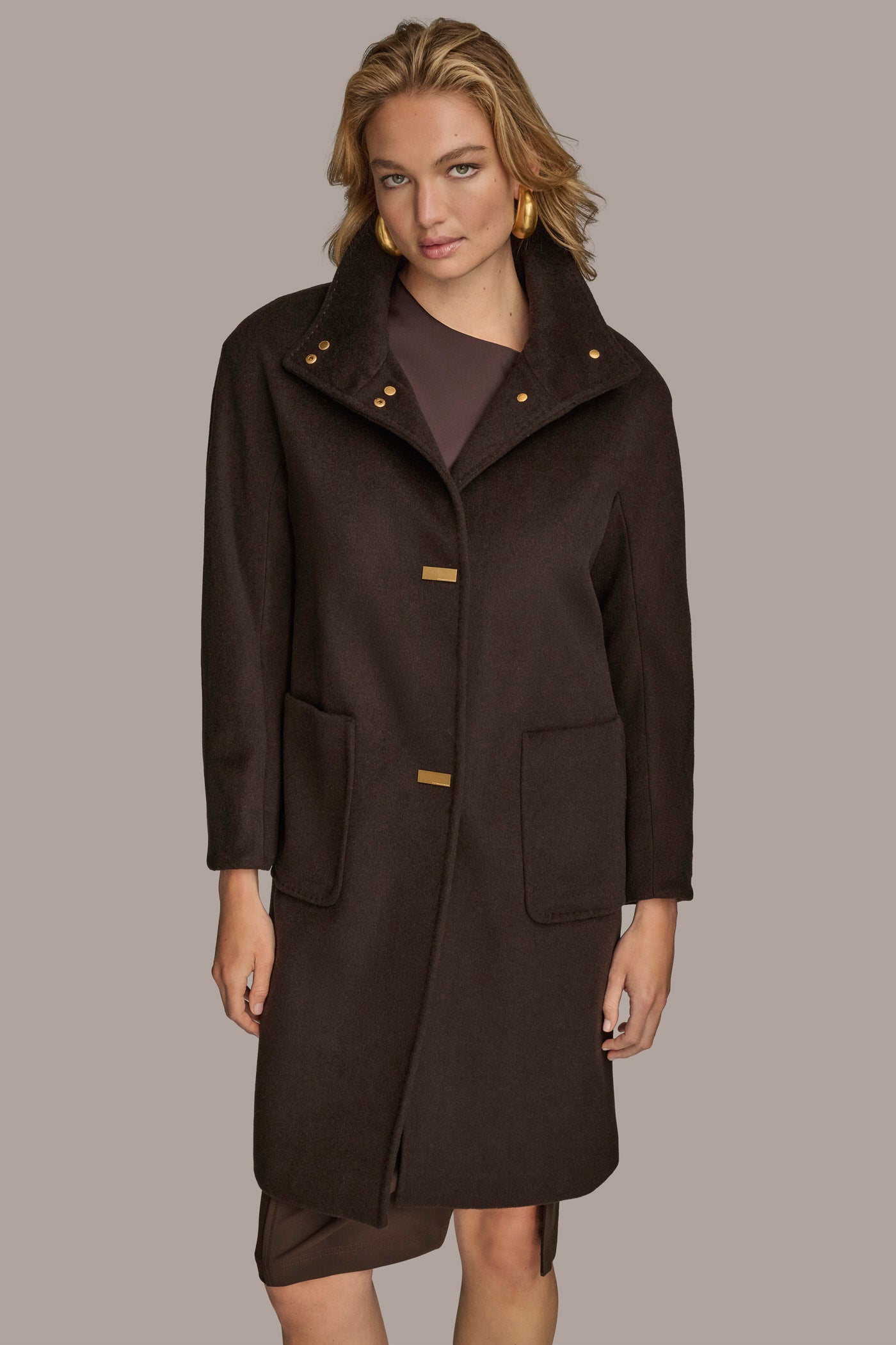 FUNNEL NECK COAT VIEW 8 | Coats & Jackets