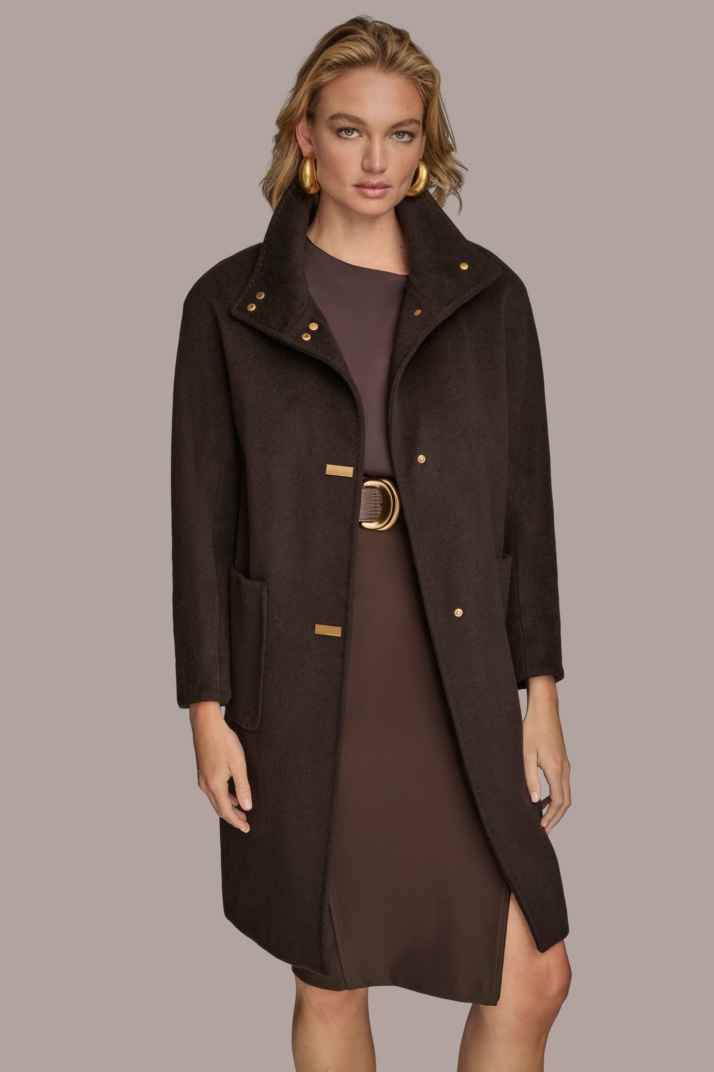 FUNNEL NECK COAT VIEW 7 | Coats & Jackets