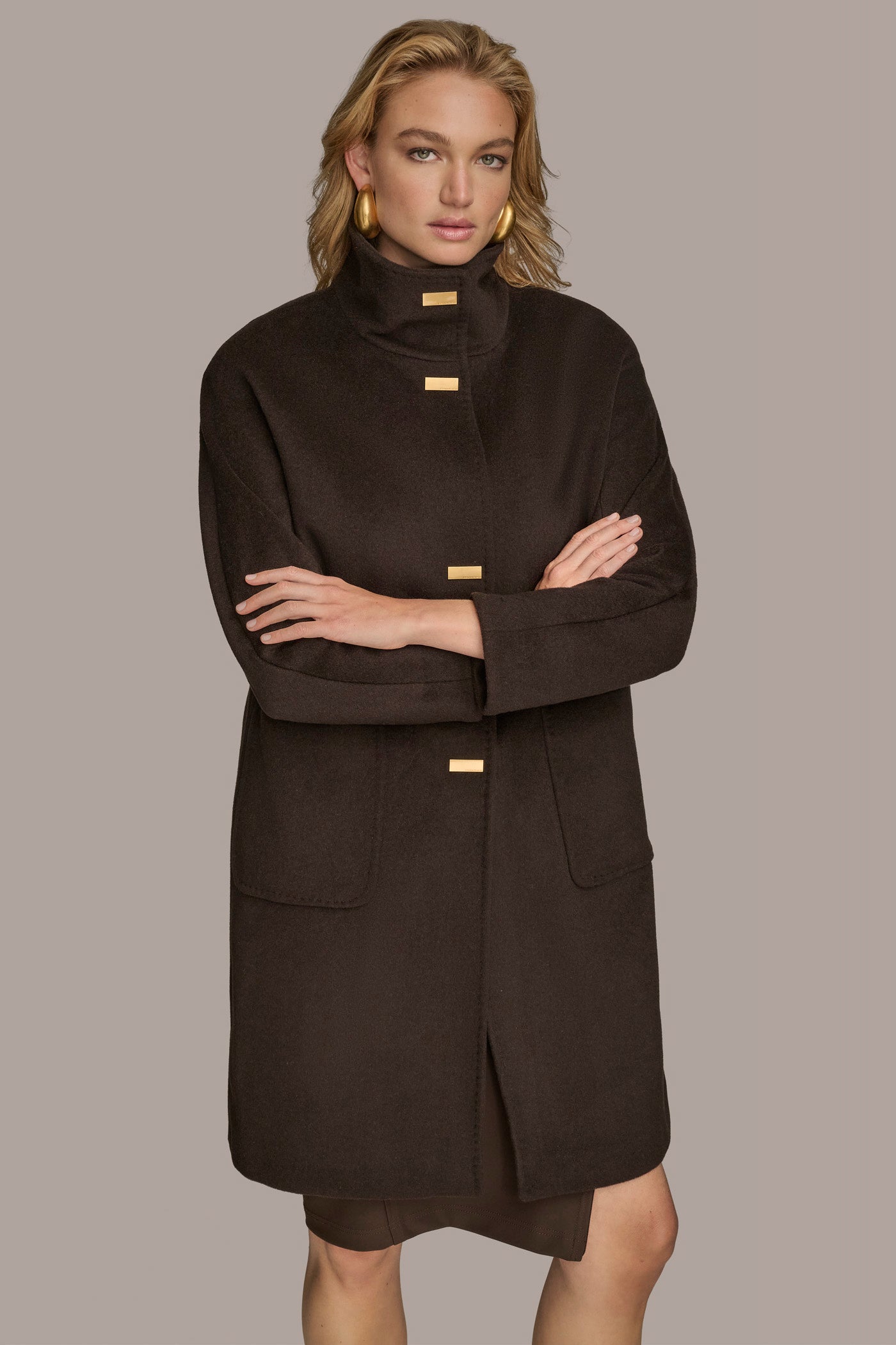 FUNNEL NECK COAT VIEW 5 | Coats & Jackets