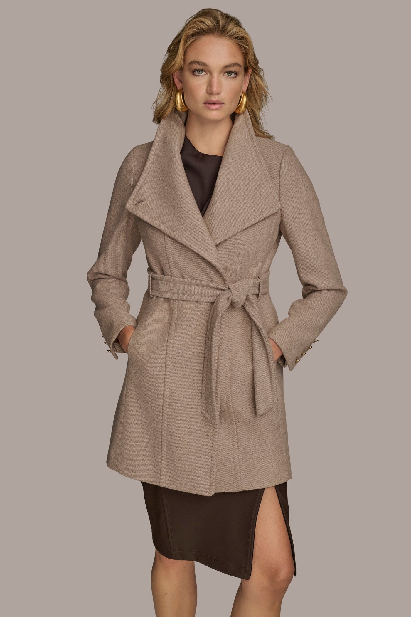 WING COLLAR COAT VIEW 1