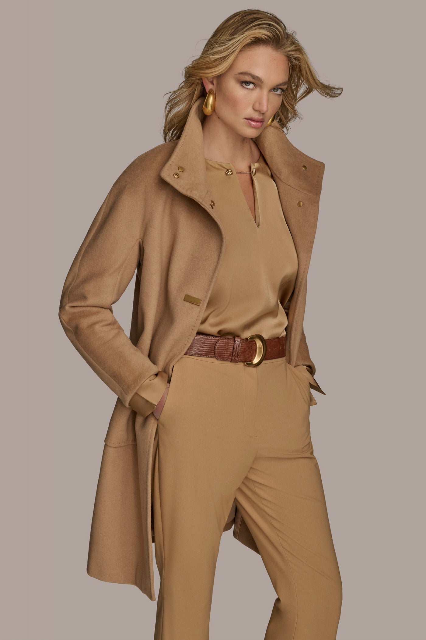 FUNNEL NECK COAT VIEW 6 | Coats & Jackets