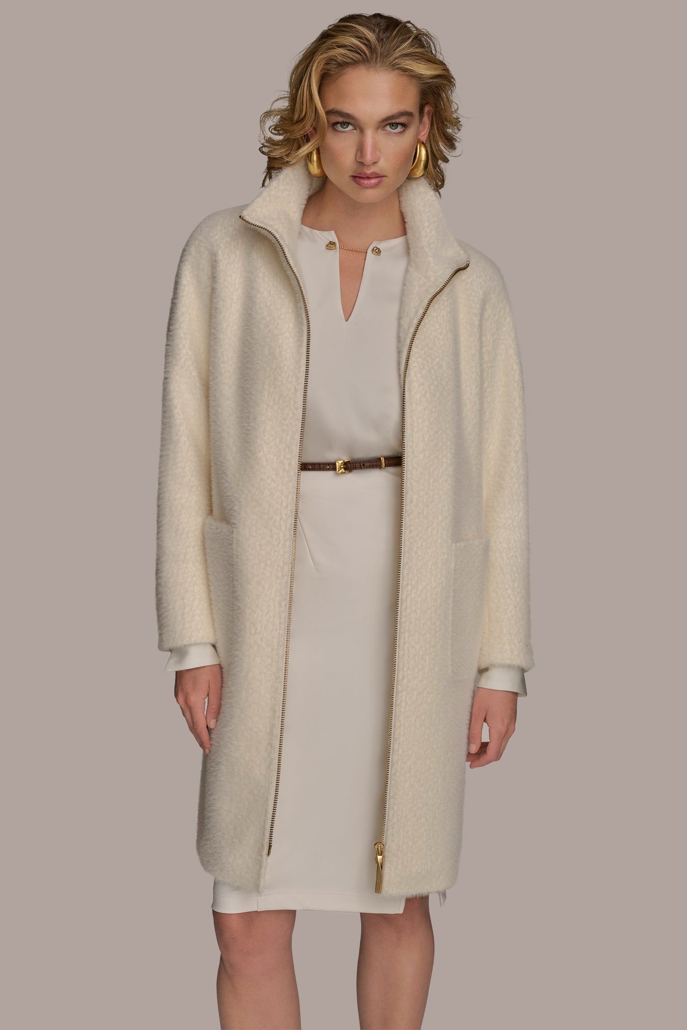 MINK KNIT COAT VIEW 5 | New clothing