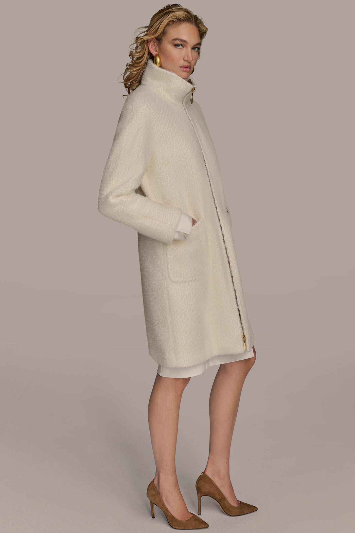MINK KNIT COAT VIEW 3 | New clothing
