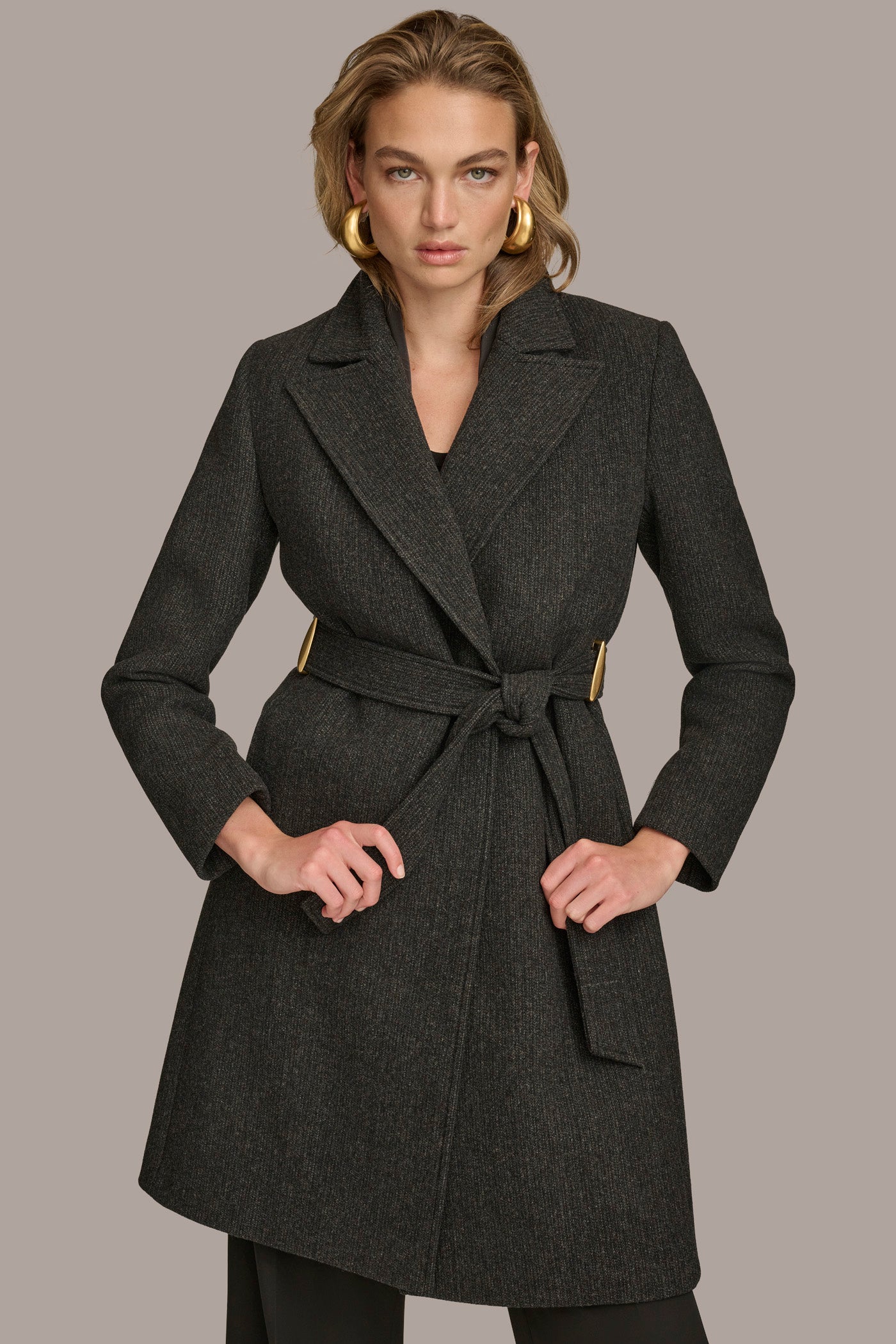 WOOL LONG WRAP COAT VIEW 5 | Coats & Jackets