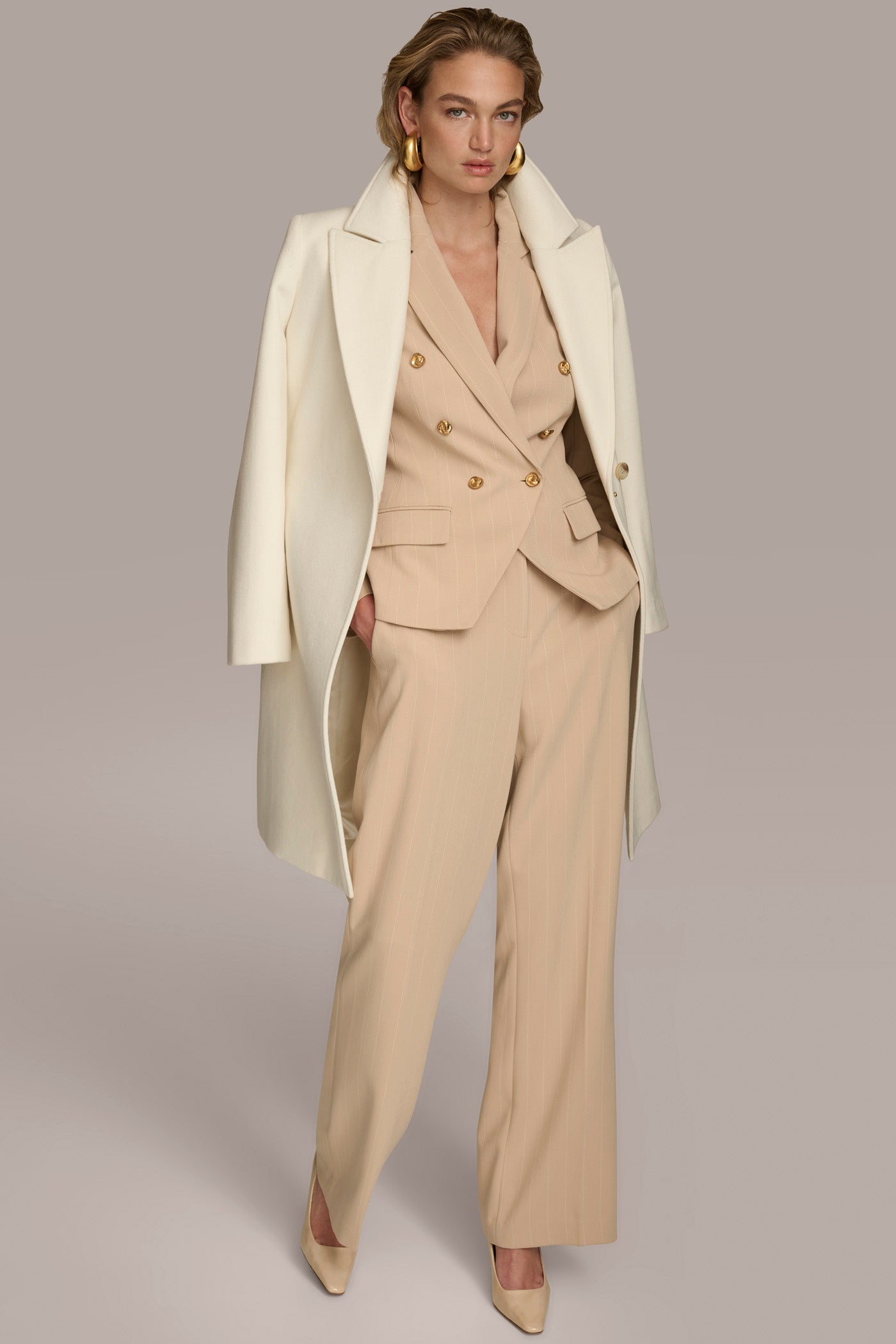 WOOL LONG WRAP COAT VIEW 6 | Coats & Jackets
