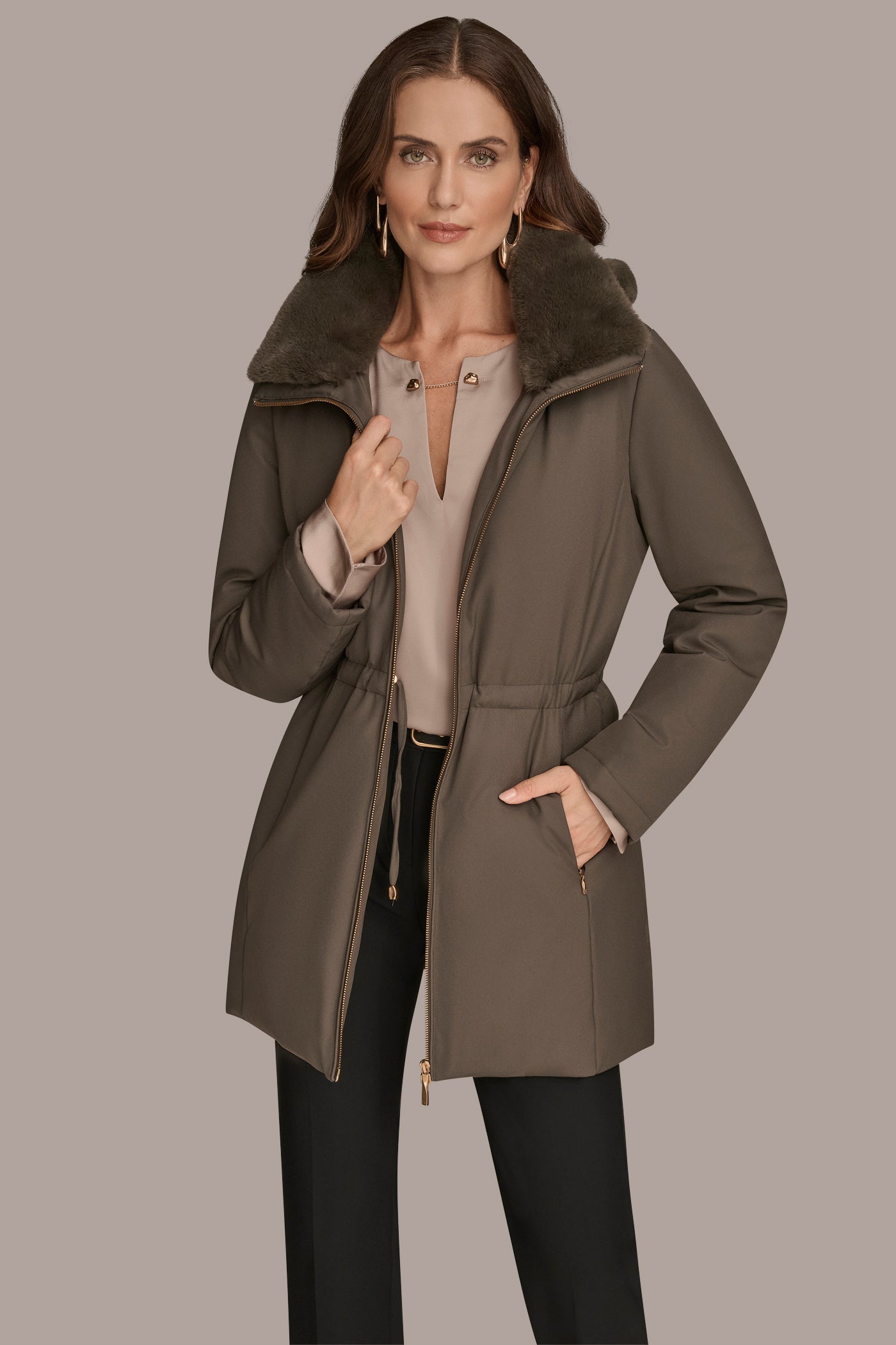FAUX FUR LINED PUFFER VIEW 8 | Coats & Jackets