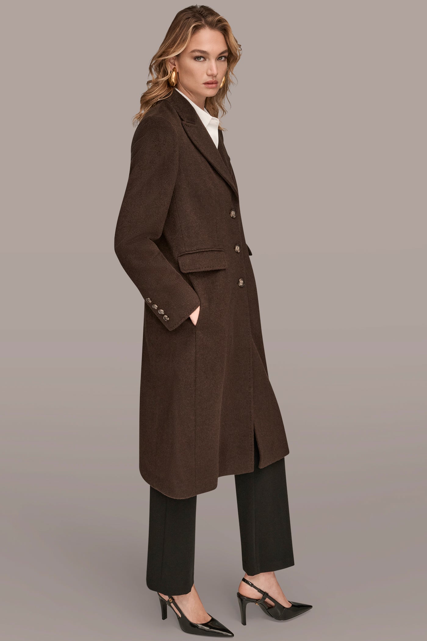 DOUBLE FACE WOOL COAT VIEW 3 | All Products