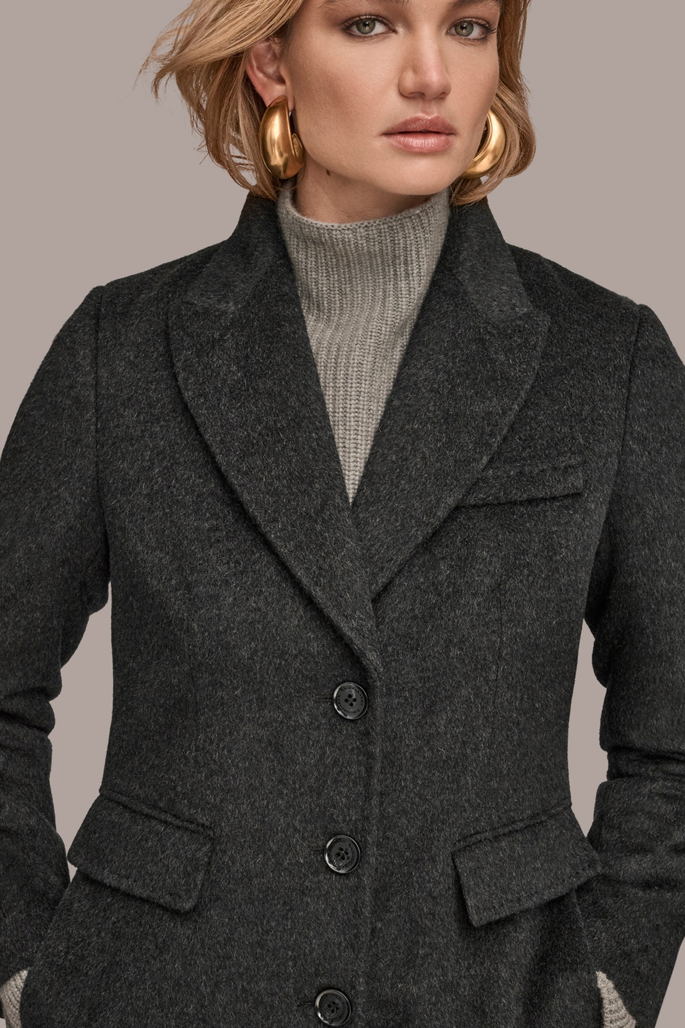 DOUBLE FACE WOOL COAT VIEW 4 | New clothing