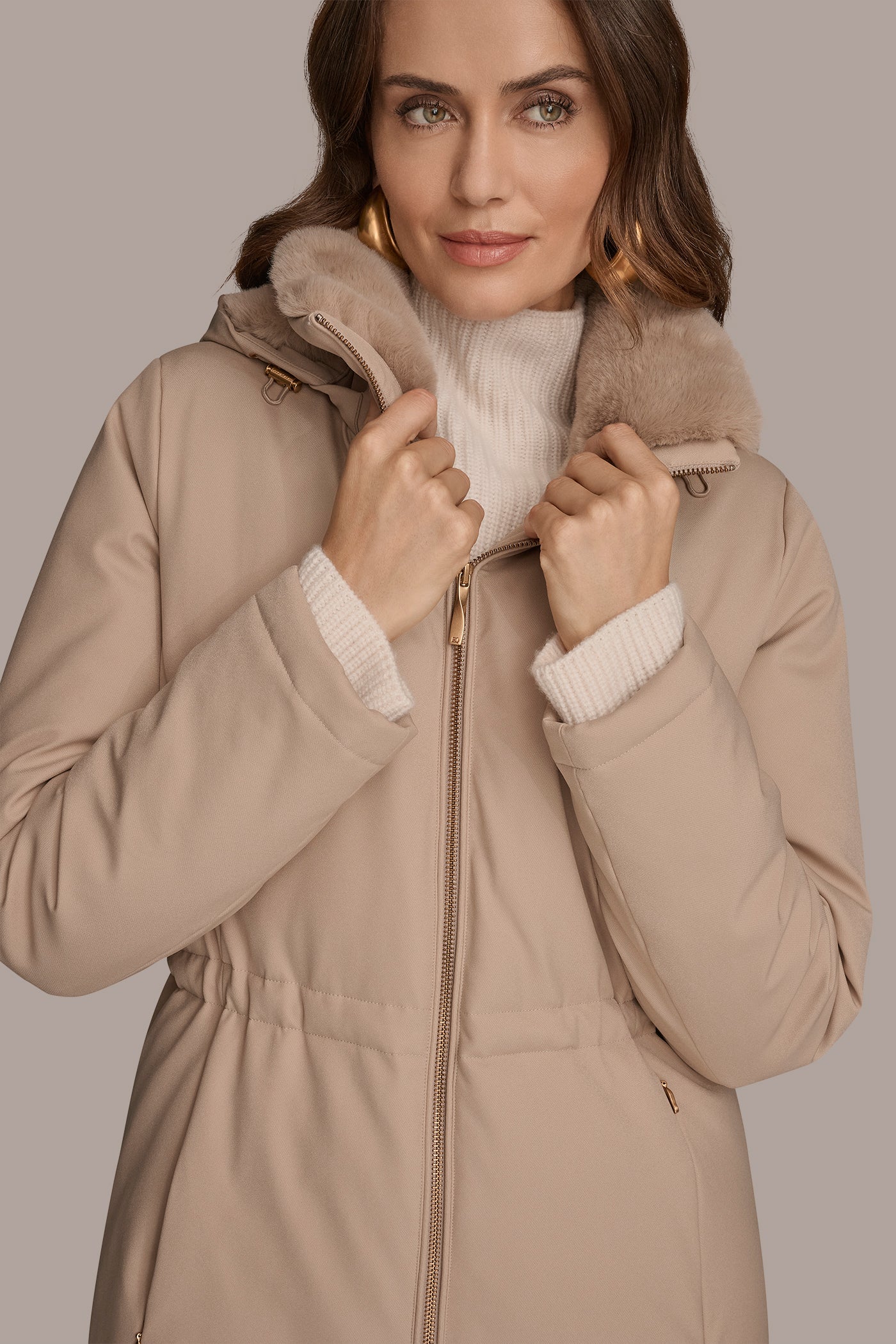FAUX FUR LINED PUFFER VIEW 4 | BEST IN BLACK