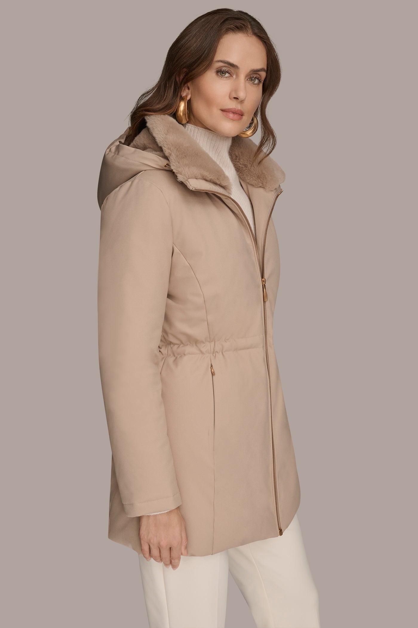 FAUX FUR LINED PUFFER VIEW 3 | BEST IN BLACK