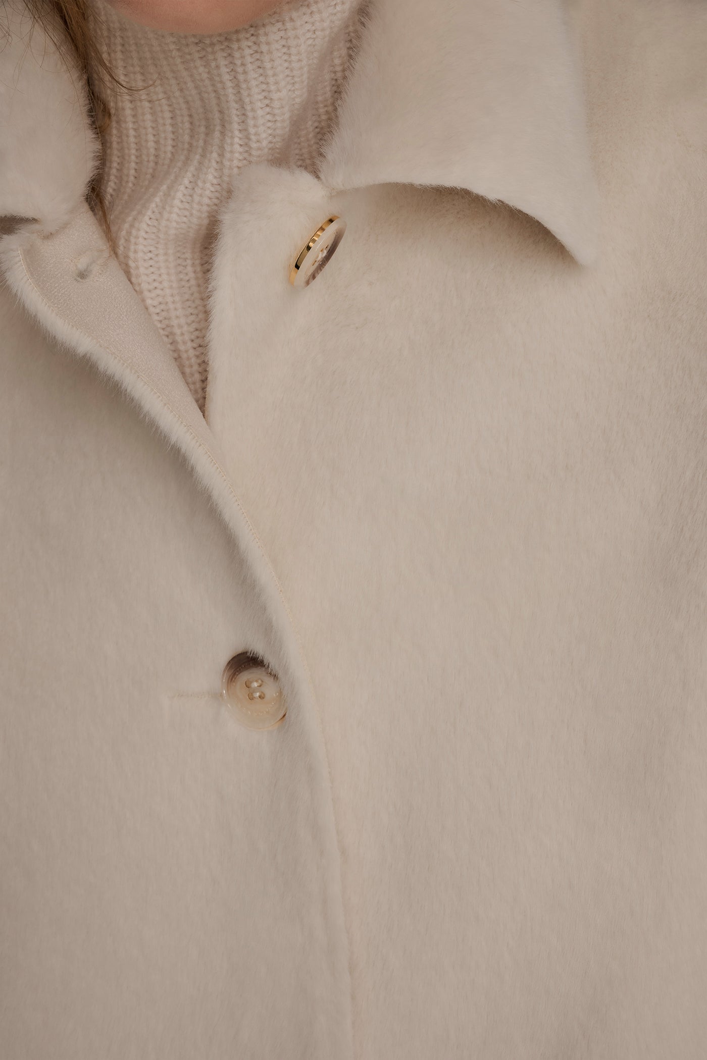 SINGLE BREASTED FAUX FUR COAT VIEW 6 | Coats & Jackets