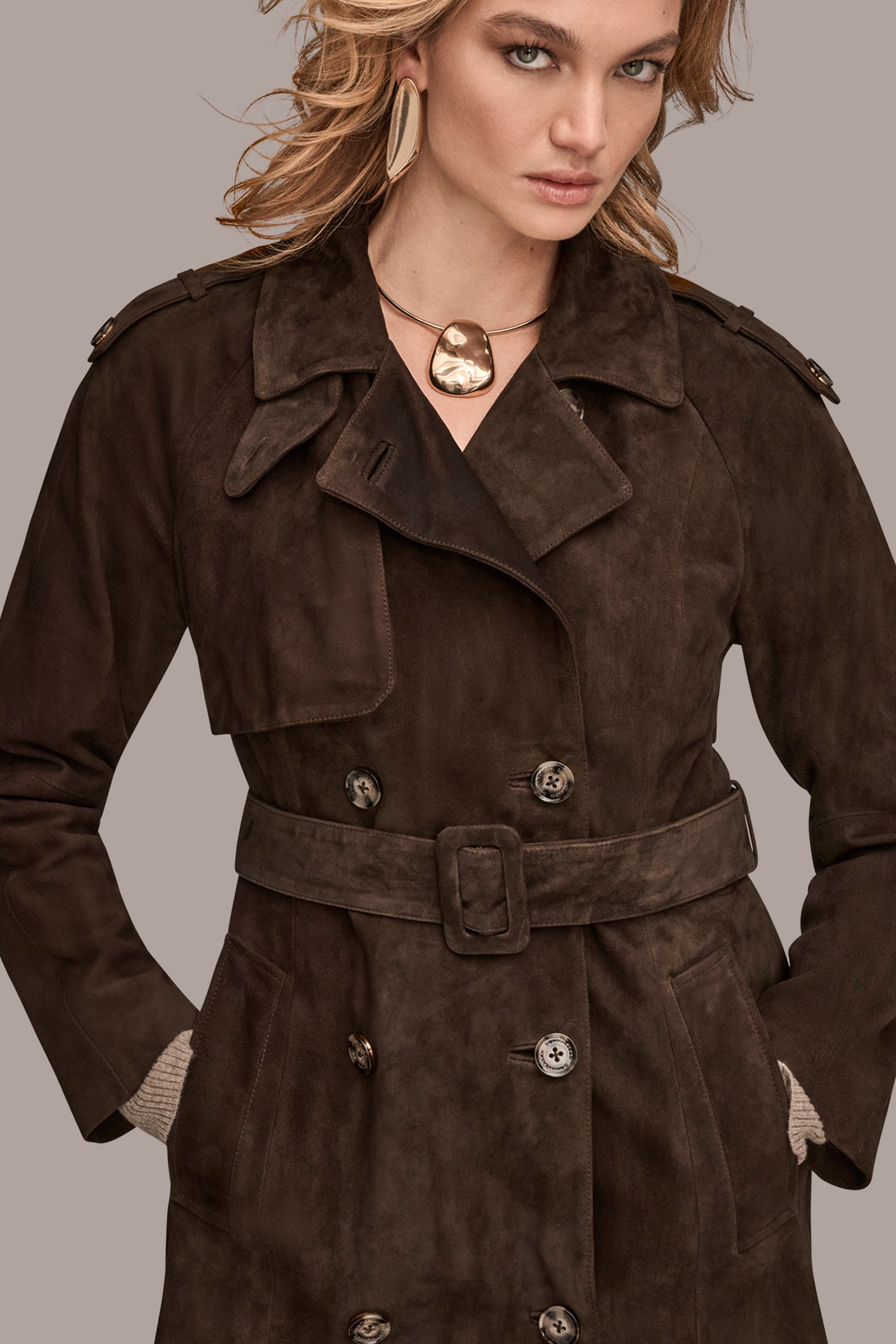 SUEDE TRENCH COAT VIEW 8