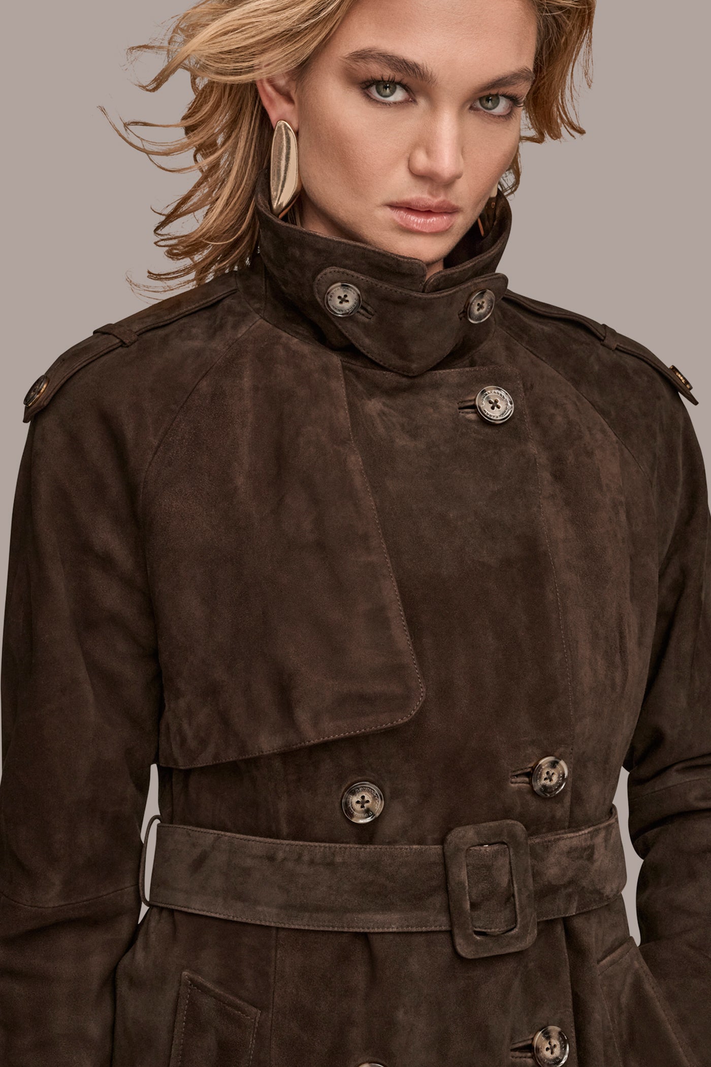 SUEDE TRENCH COAT VIEW 7