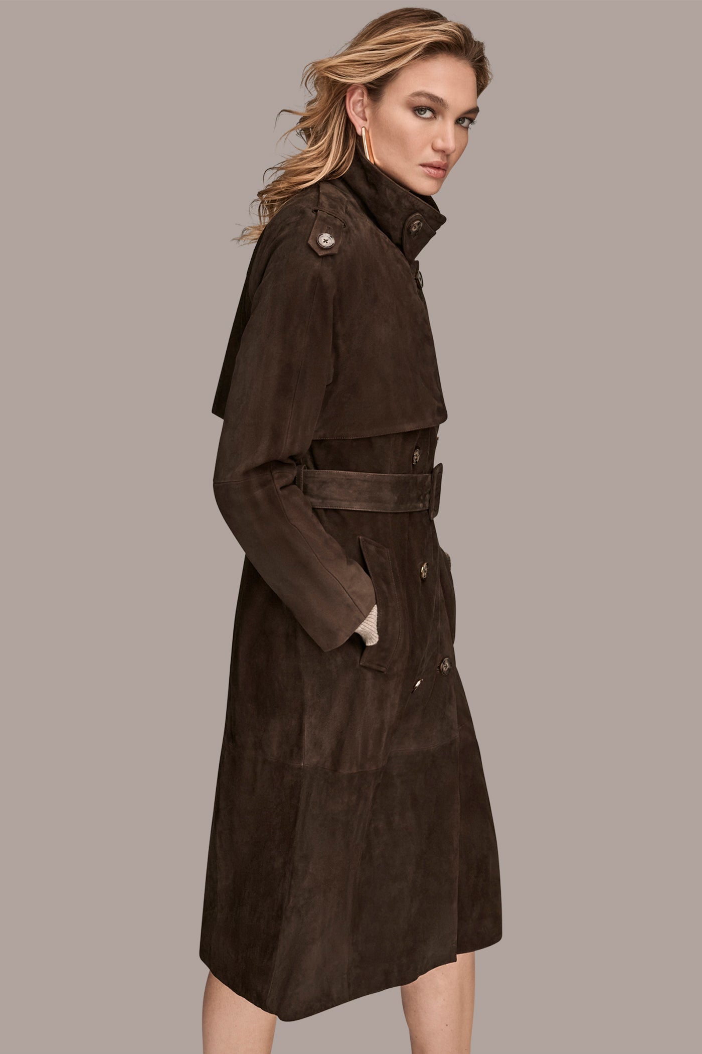 SUEDE TRENCH COAT VIEW 3