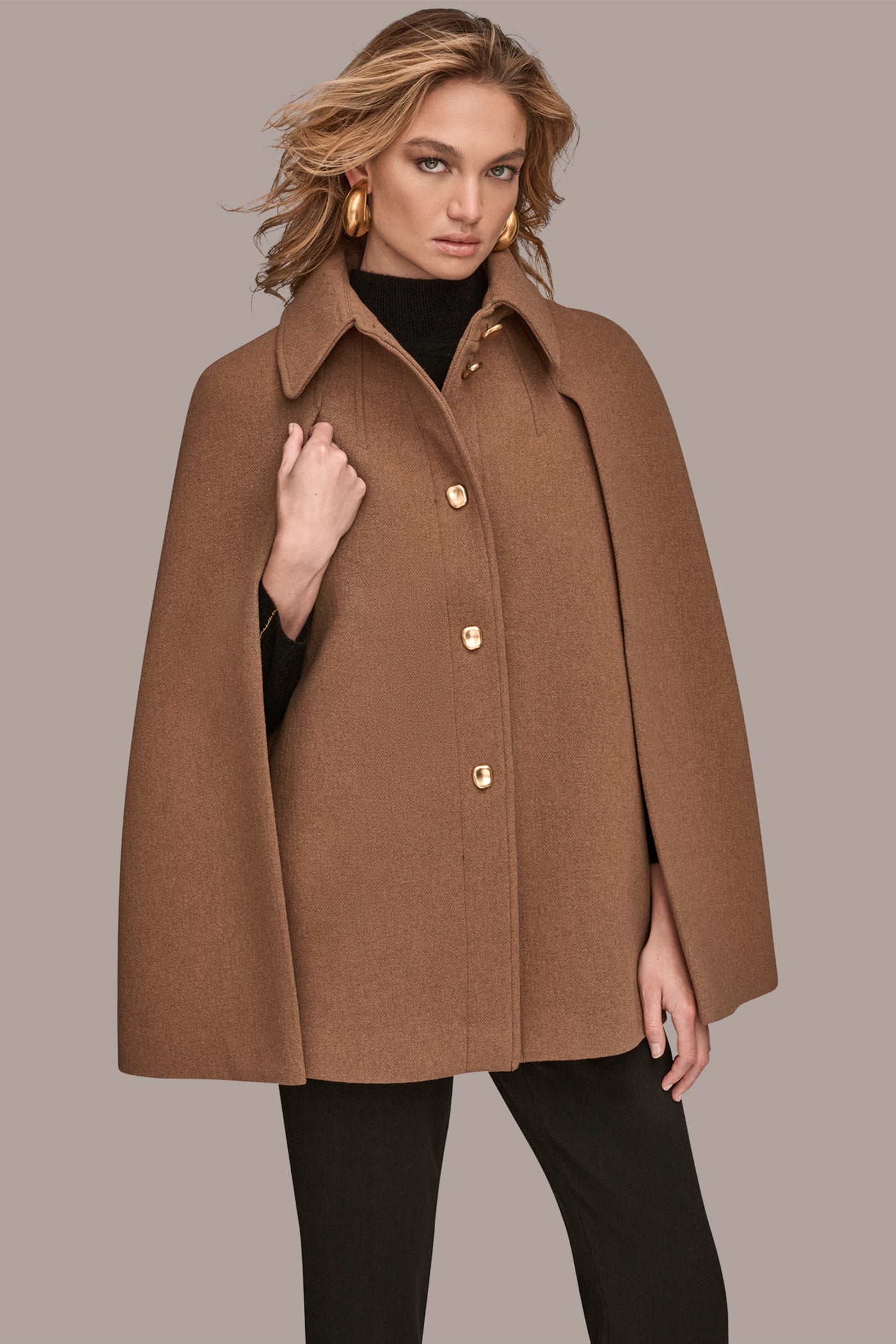 CAPE COAT VIEW 4 | Coats & Jackets