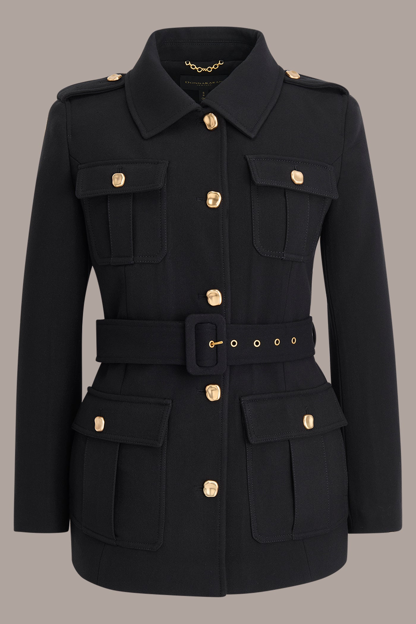 BELTED MILITARY BLAZER VIEW 10