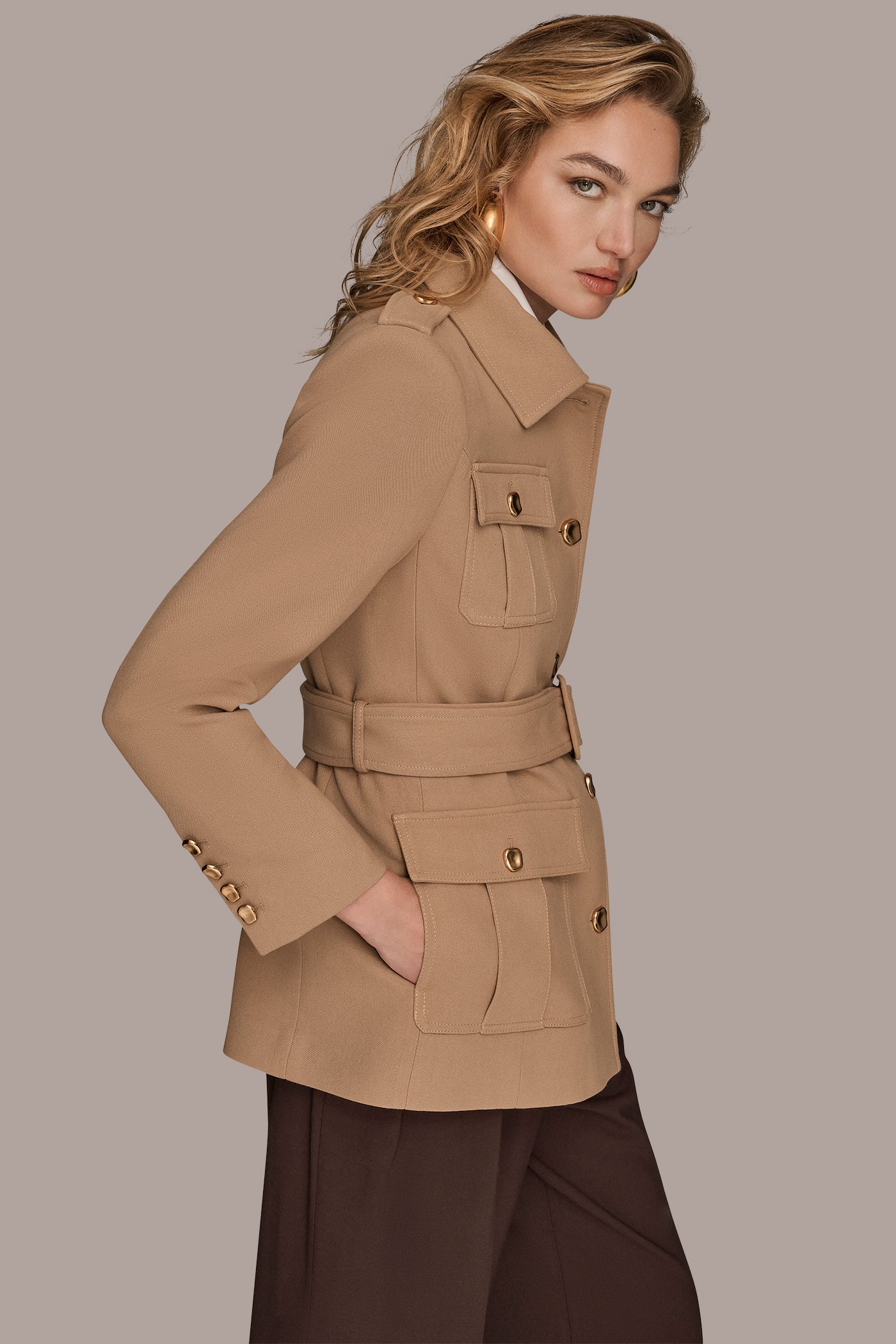 BELTED MILITARY BLAZER VIEW 5 | New clothing