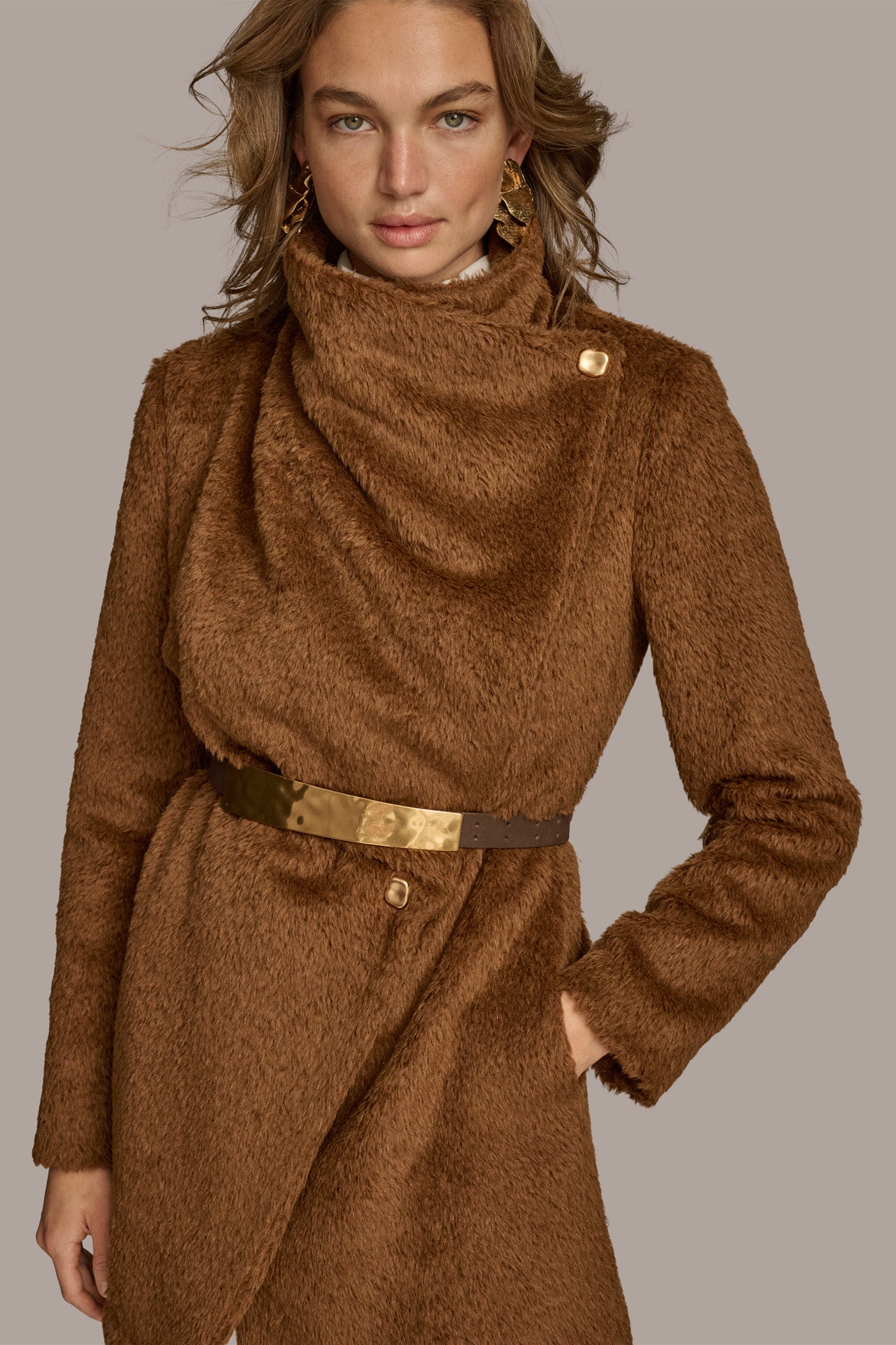 Belted Wool Wrap Coat VIEW 5 | Coats & Jackets