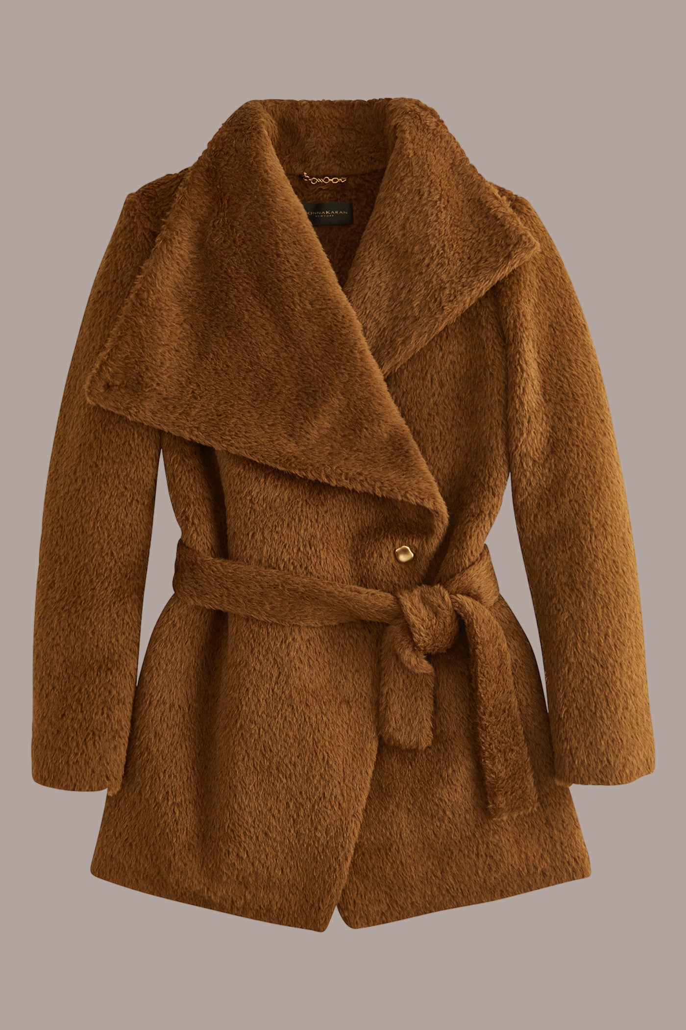 Belted Wool Wrap Coat VIEW 7