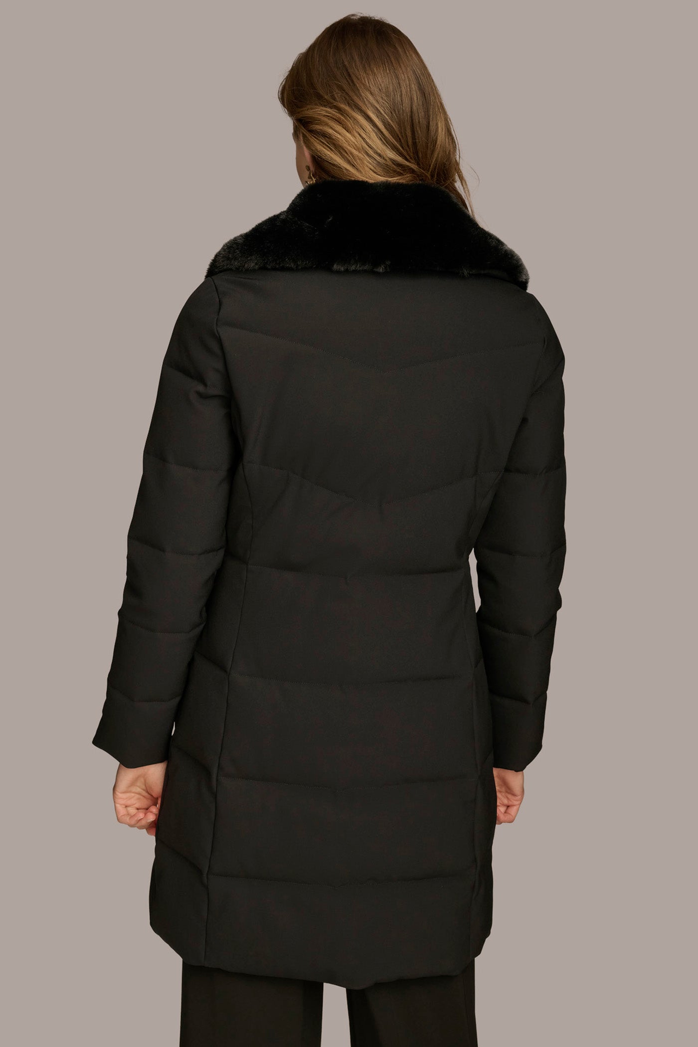 Walker Puffer Coat with Faux Fur Trim VIEW 6 | Coats & Jackets