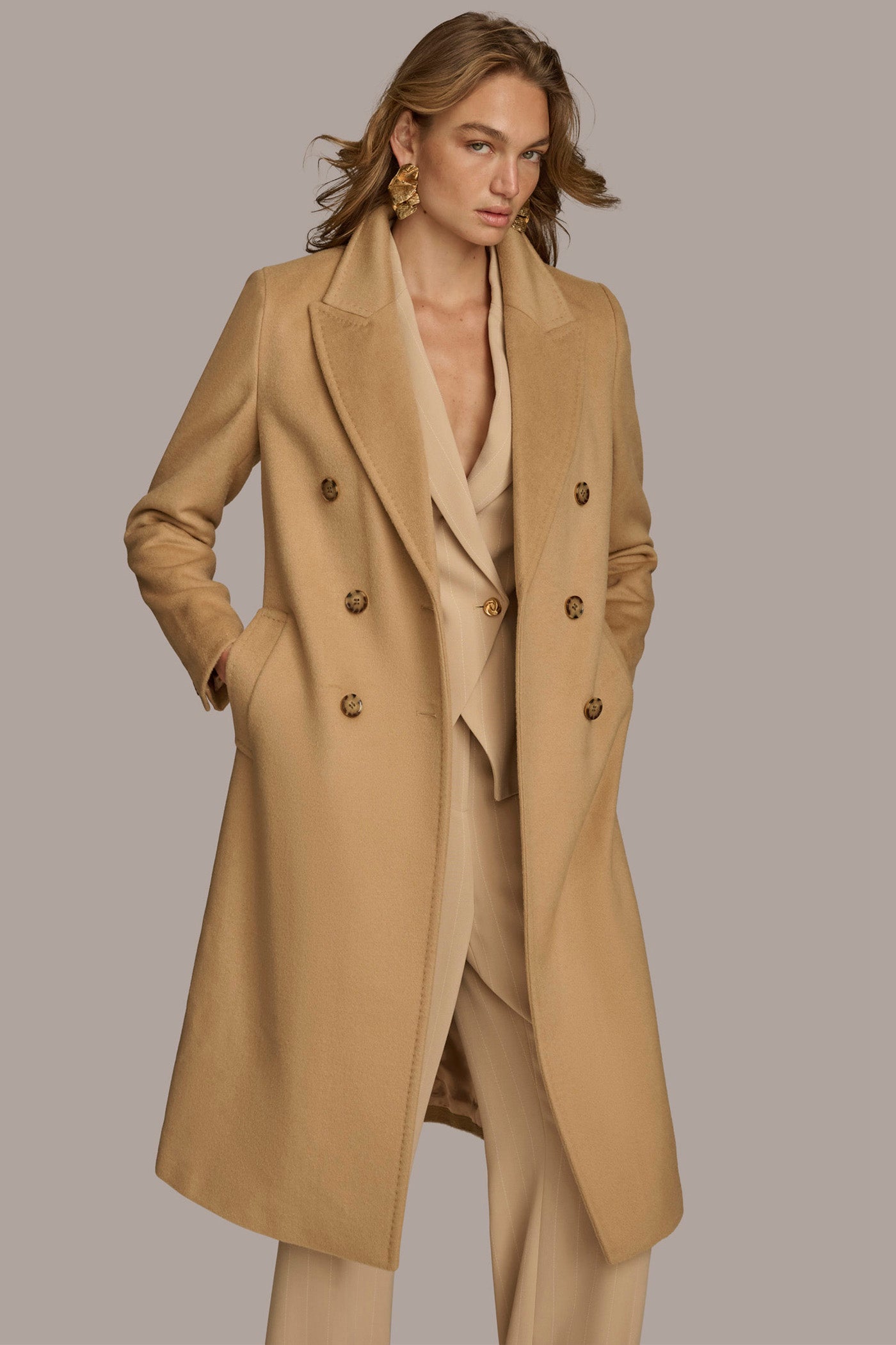 DOUBLE BREASTED COAT VIEW 7 | Coats & Jackets