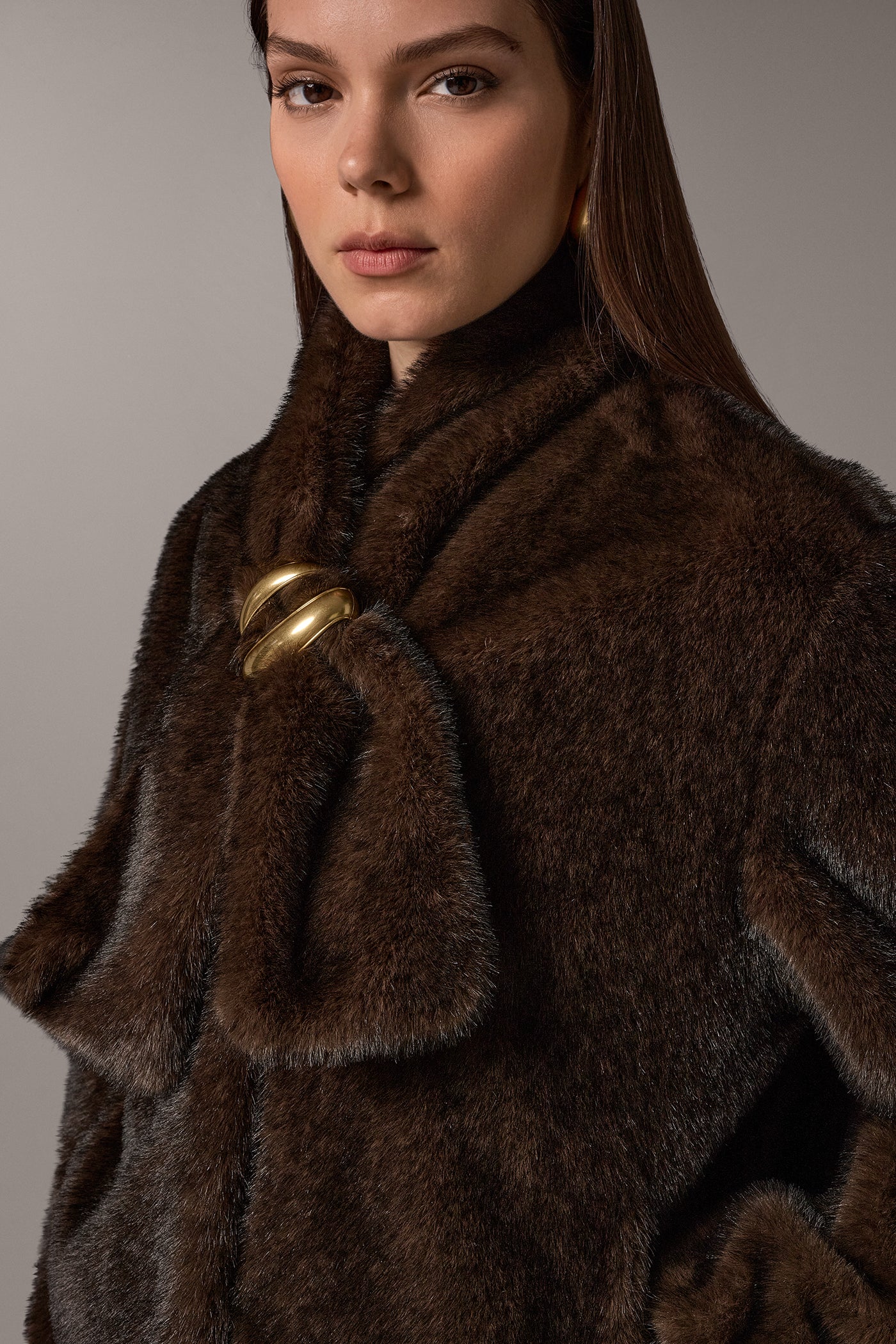 FAUX FUR SCARF COAT VIEW 4