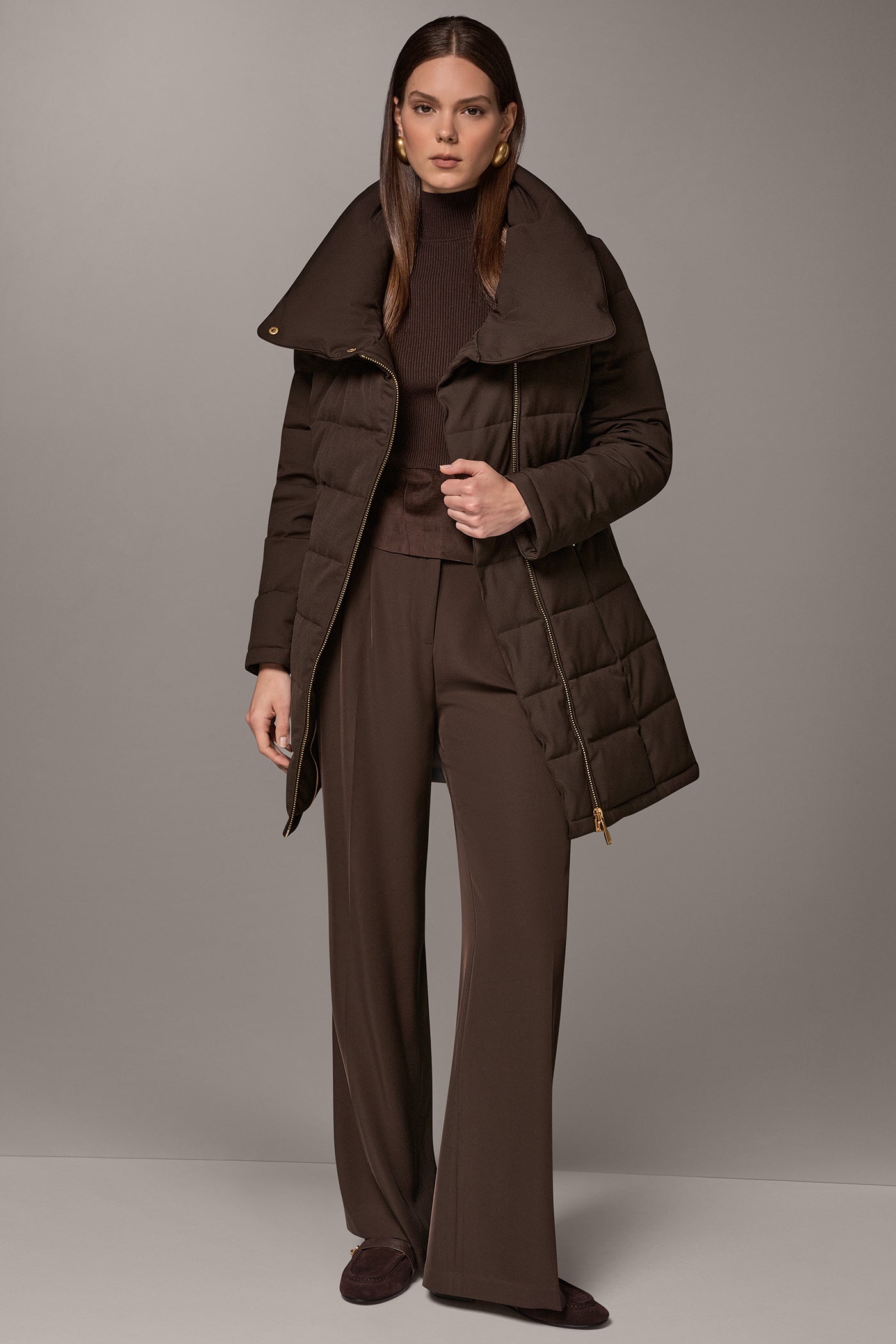 FUNNEL NECK PUFFER COAT VIEW 11