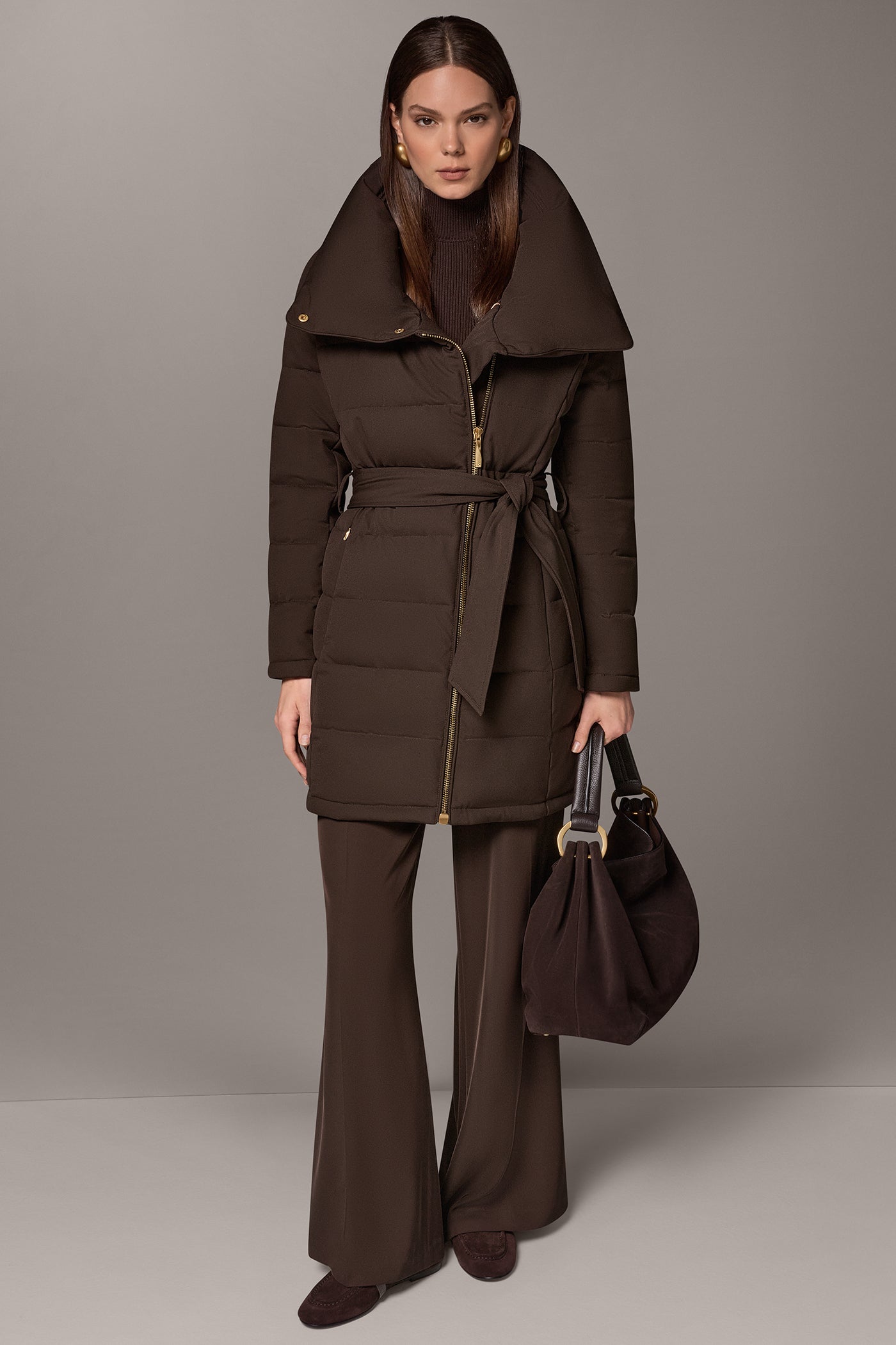 FUNNEL NECK PUFFER COAT VIEW 13
