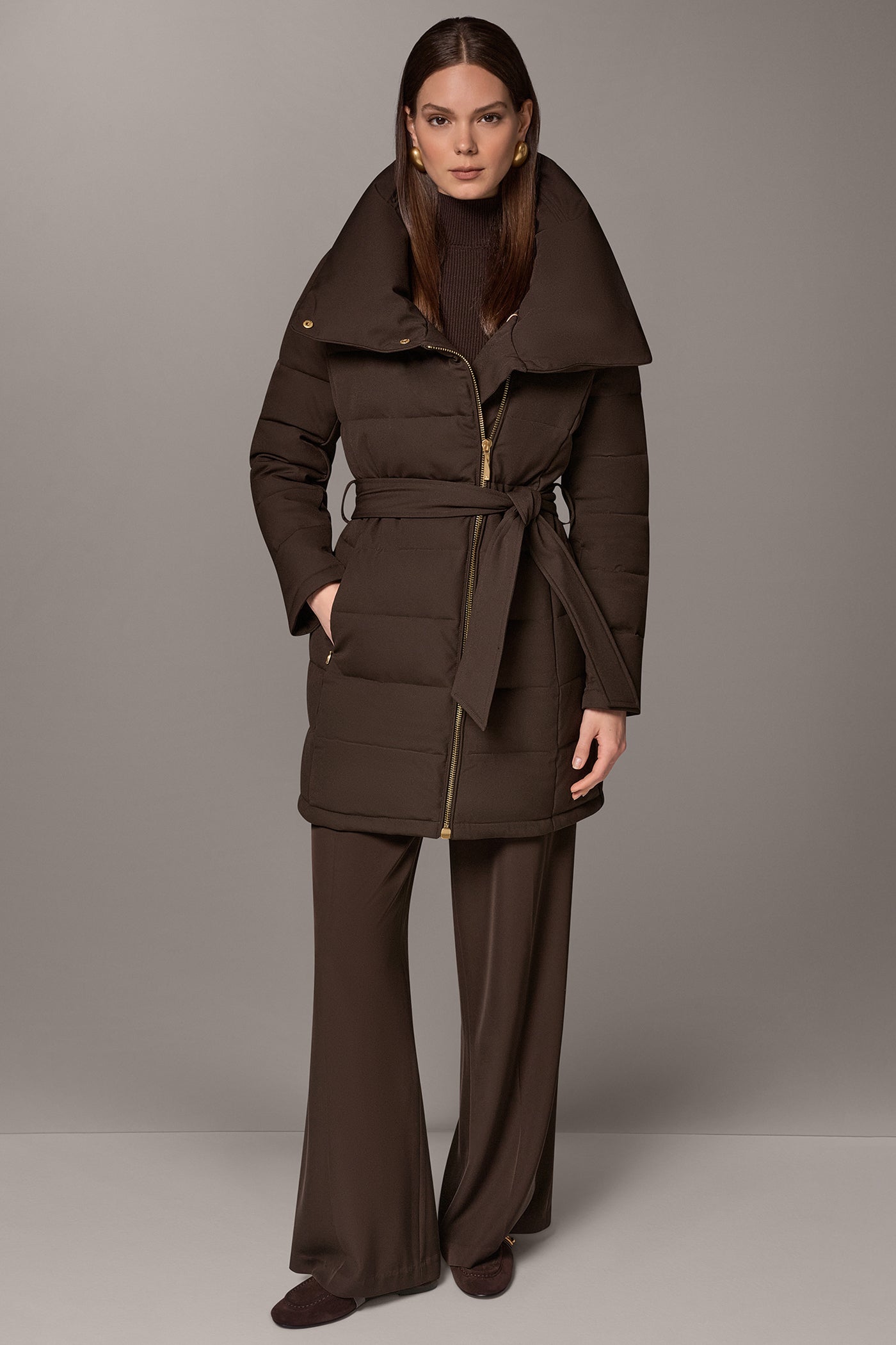 FUNNEL NECK PUFFER COAT VIEW 10