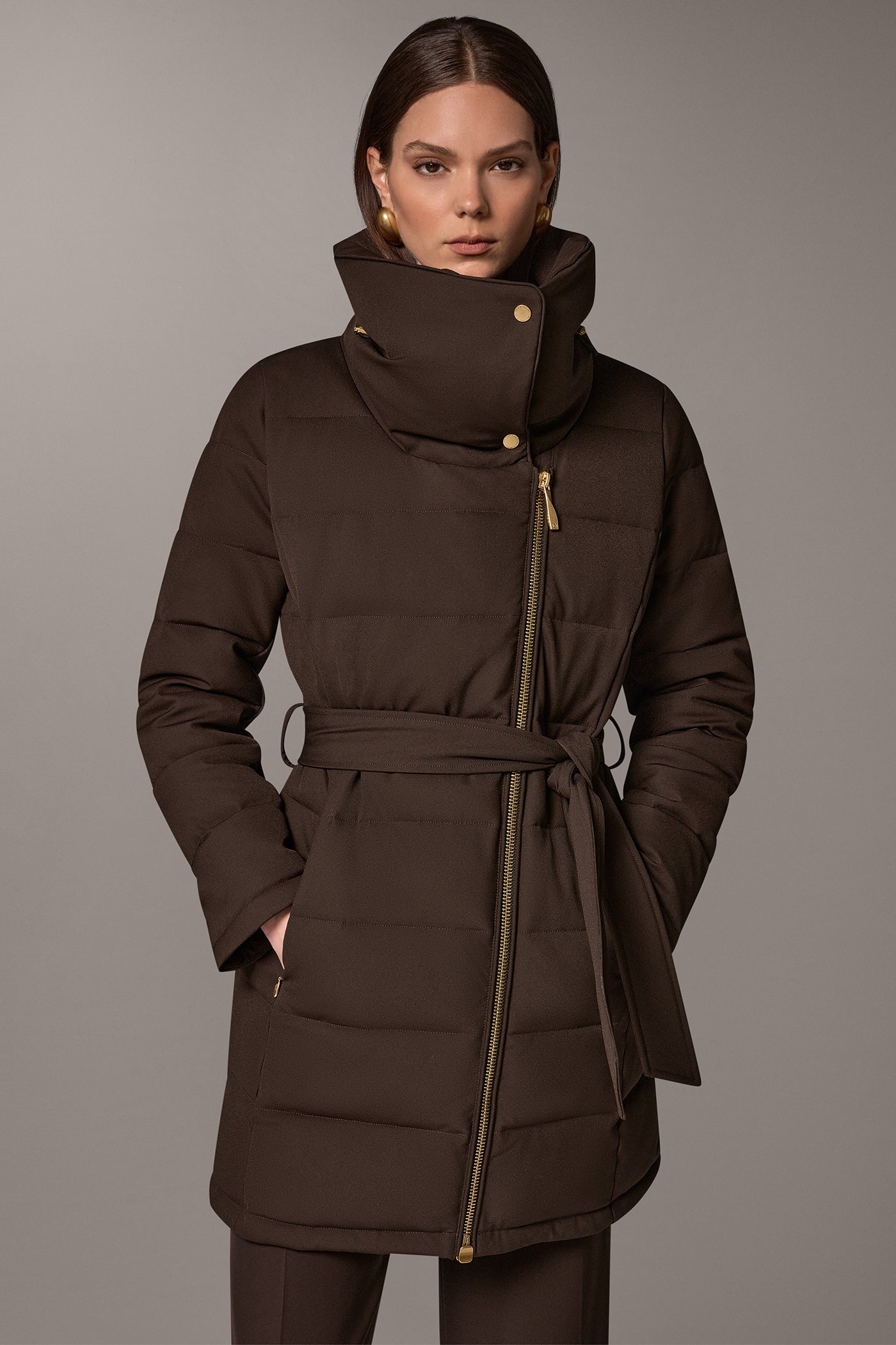 FUNNEL NECK PUFFER COAT VIEW 8
