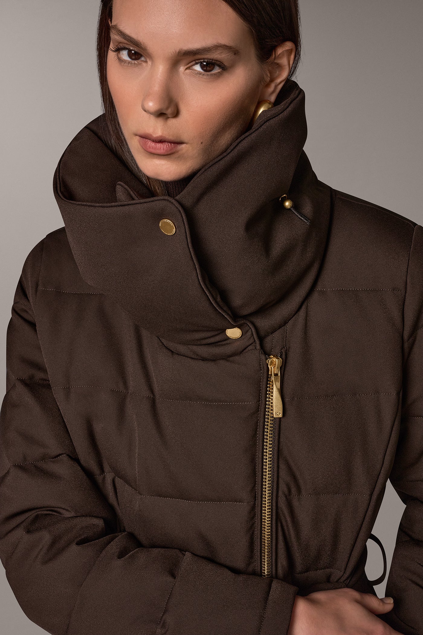 FUNNEL NECK PUFFER COAT VIEW 2