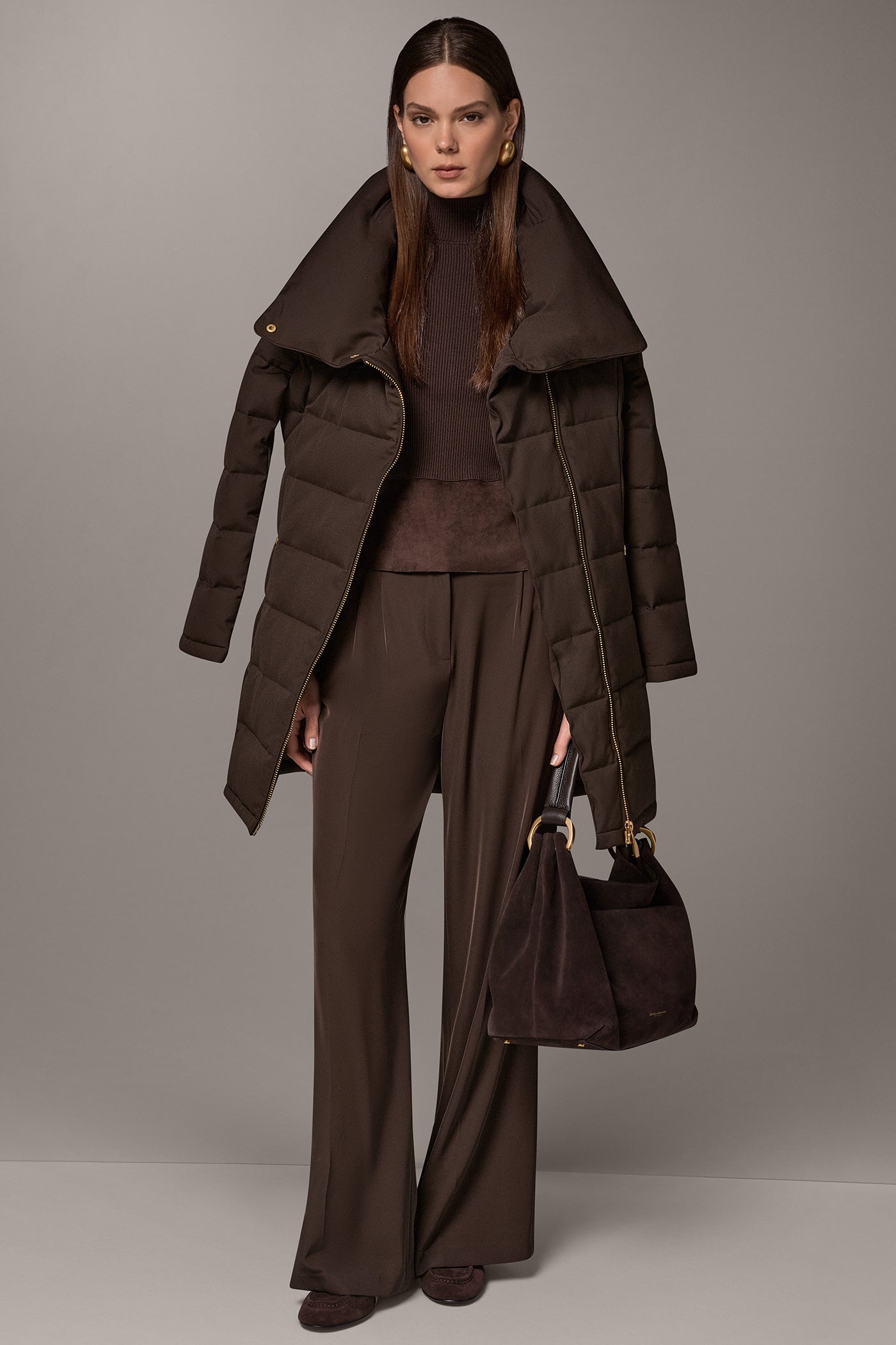 FUNNEL NECK PUFFER COAT VIEW 9