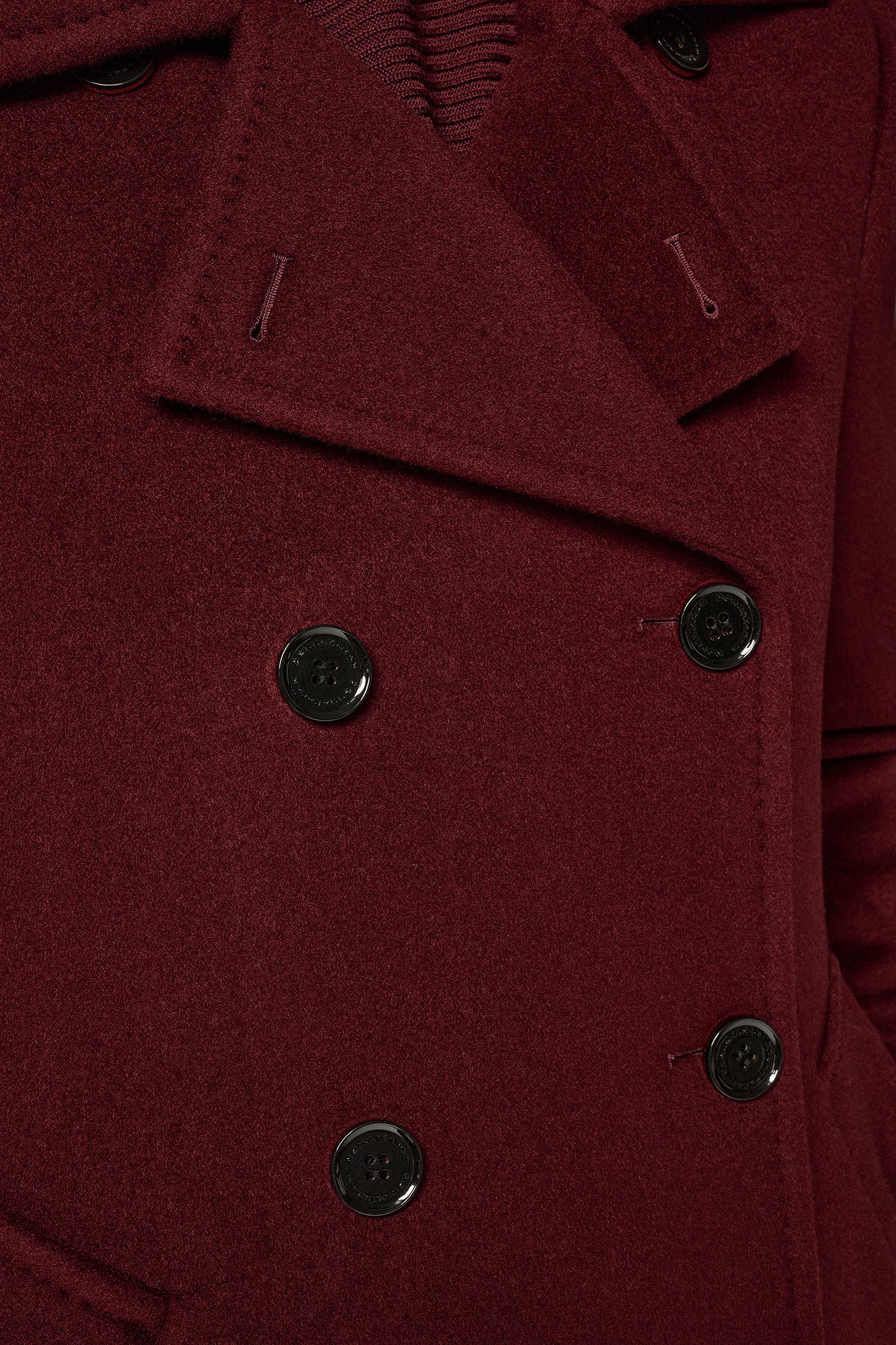 WOOL BLEND DOUBLE-BREASTED PEACOAT VIEW 6