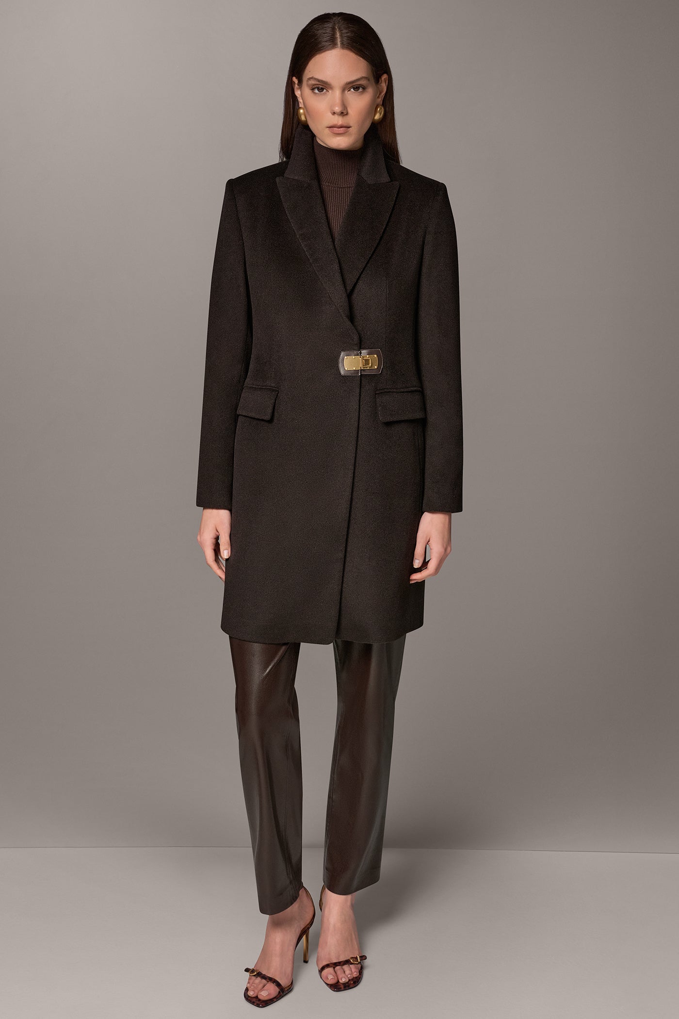 WOOL BLEND BUCKLE BLAZER COAT VIEW 6 | New Arrivals