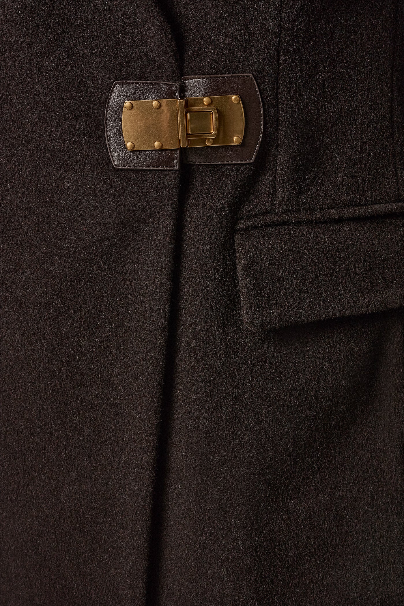 WOOL BLEND BUCKLE BLAZER COAT VIEW 9 | New Arrivals