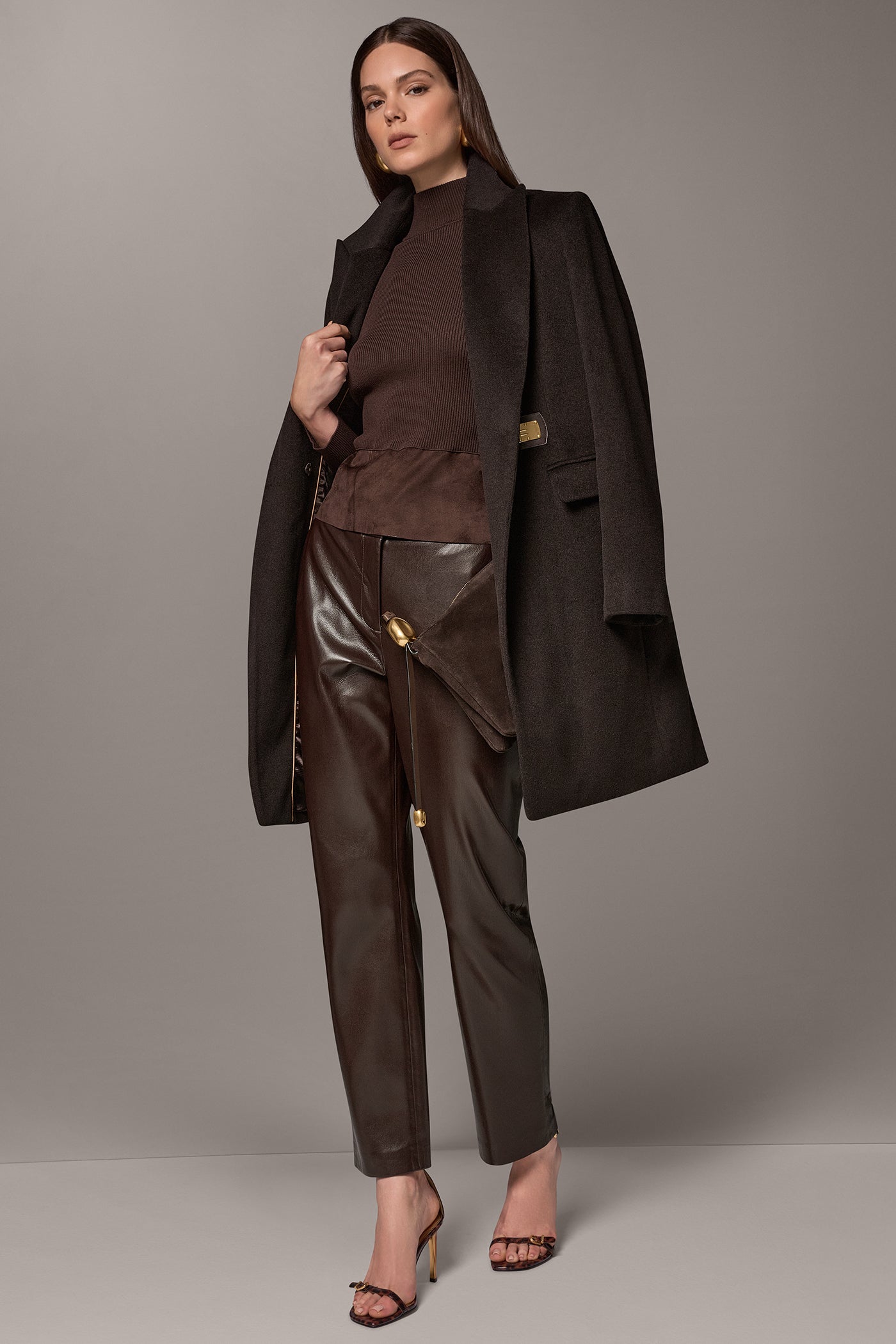 WOOL BLEND BUCKLE BLAZER COAT VIEW 5 | New Arrivals