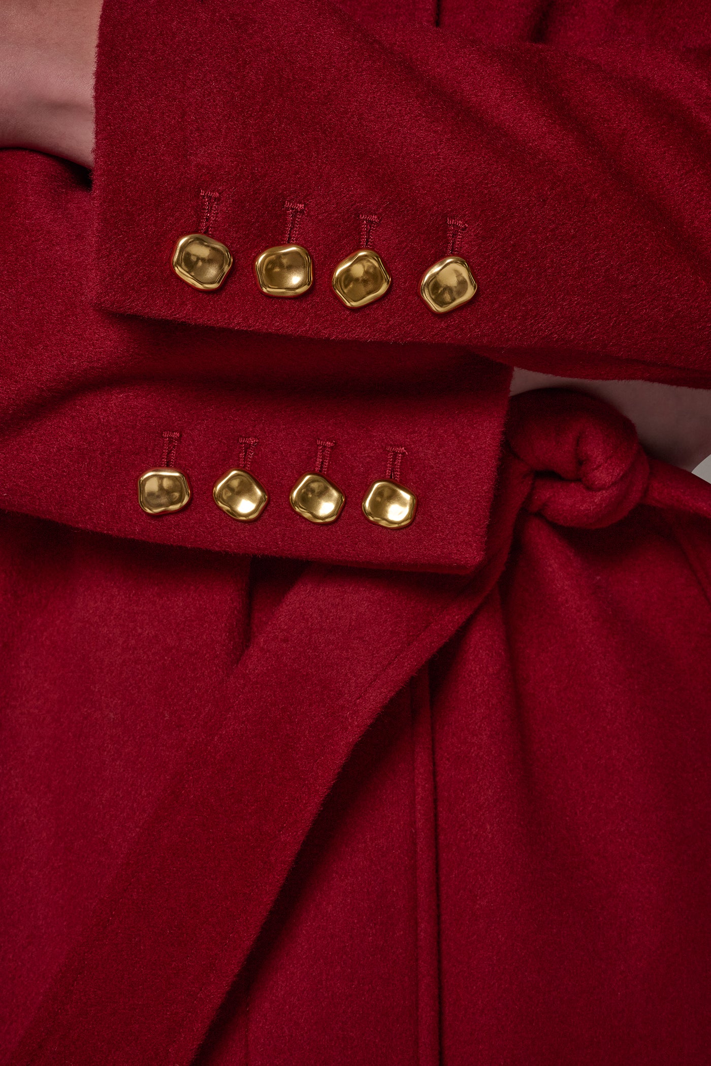 WOOL BLEND FUNNEL NECK COAT VIEW 6 | Clothing