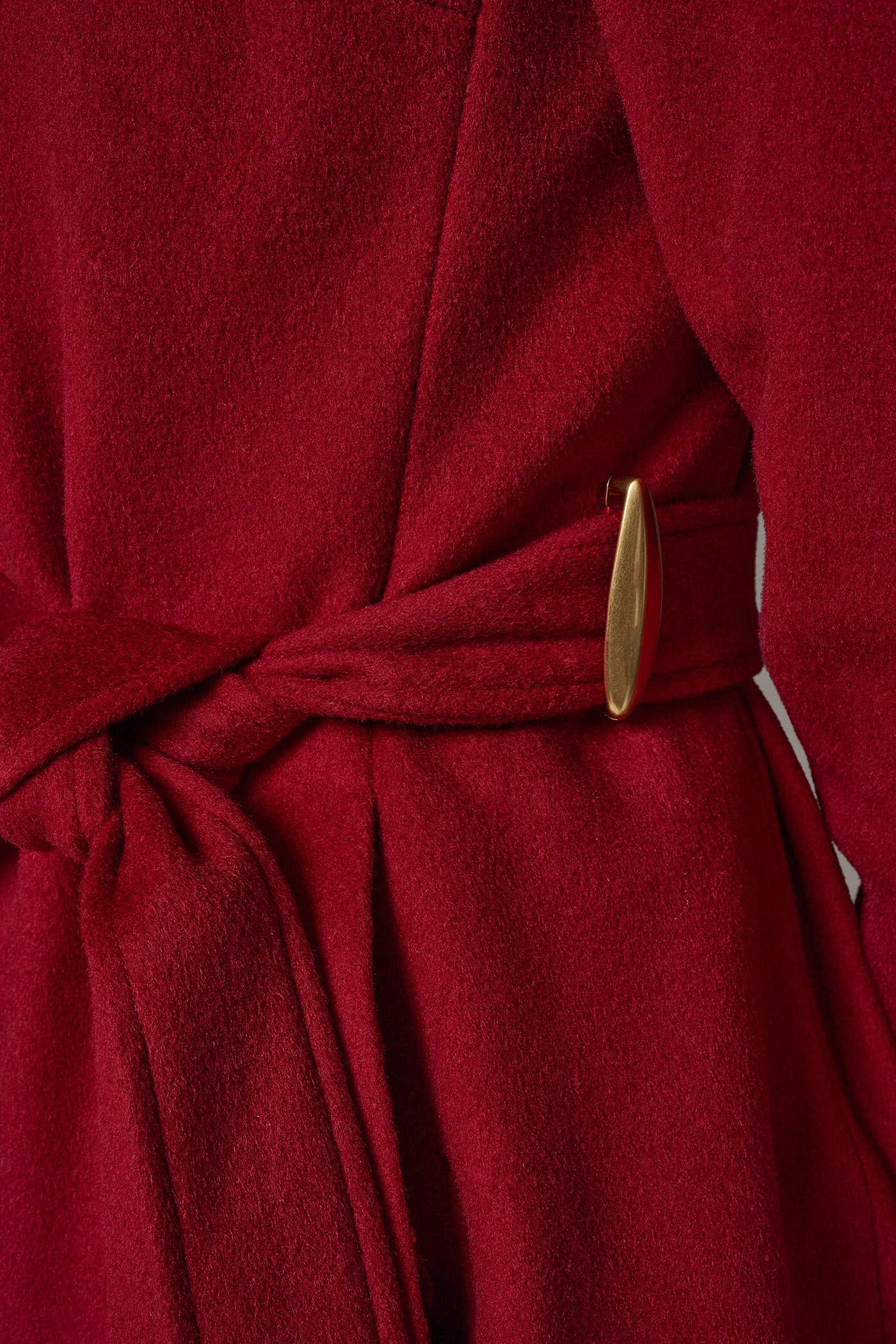 WOOL BLEND FUNNEL NECK COAT VIEW 7 | Clothing